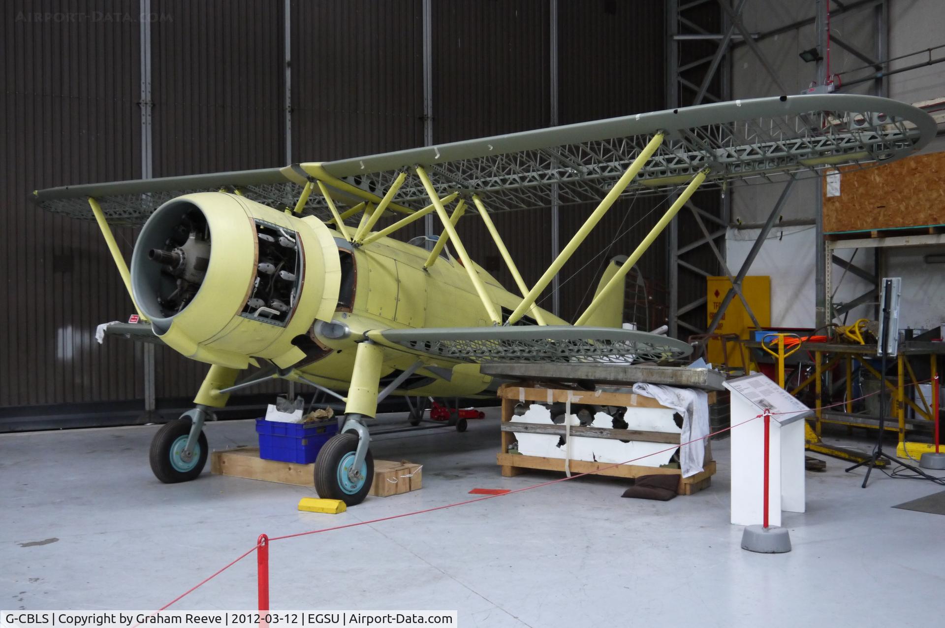 G-CBLS, 1941 Fiat CR.42 Falco C/N 920, Under restoration