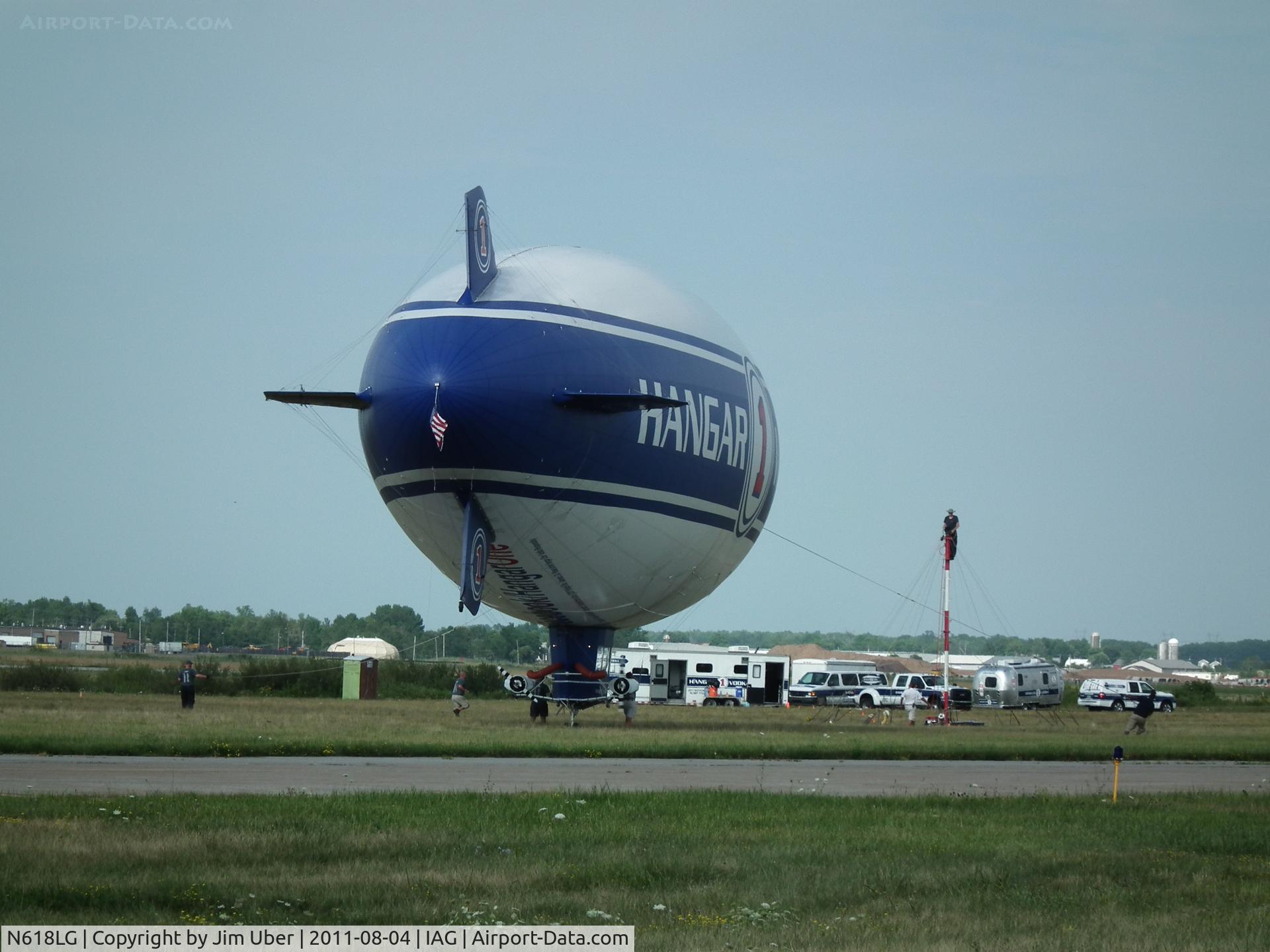 N618LG, 2000 American Blimp Corp A-60+ C/N 018, Watching the mooring sequence was fascinating