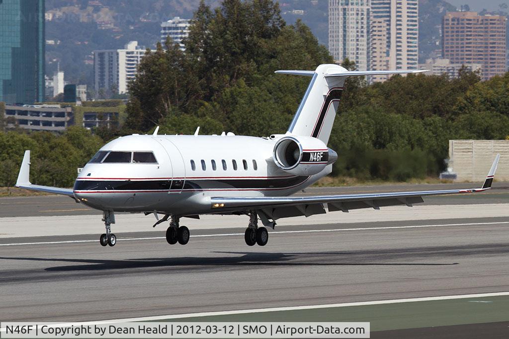 N46F, 2003 Bombardier Challenger 604 (CL-600-2B16) C/N 5574, Hunt Consolidated Inc 2003 Bombardier CL-600-2B16 Challenger 604 N46F from Dallas Love Field (KDAL) landing RWY 21.