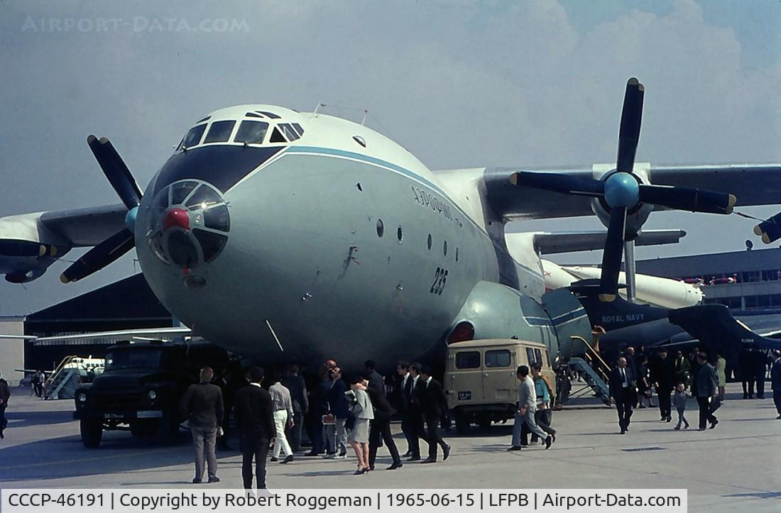 CCCP-46191, 1965 Antonov An-22 C/N 5340101, AEROFLOT.