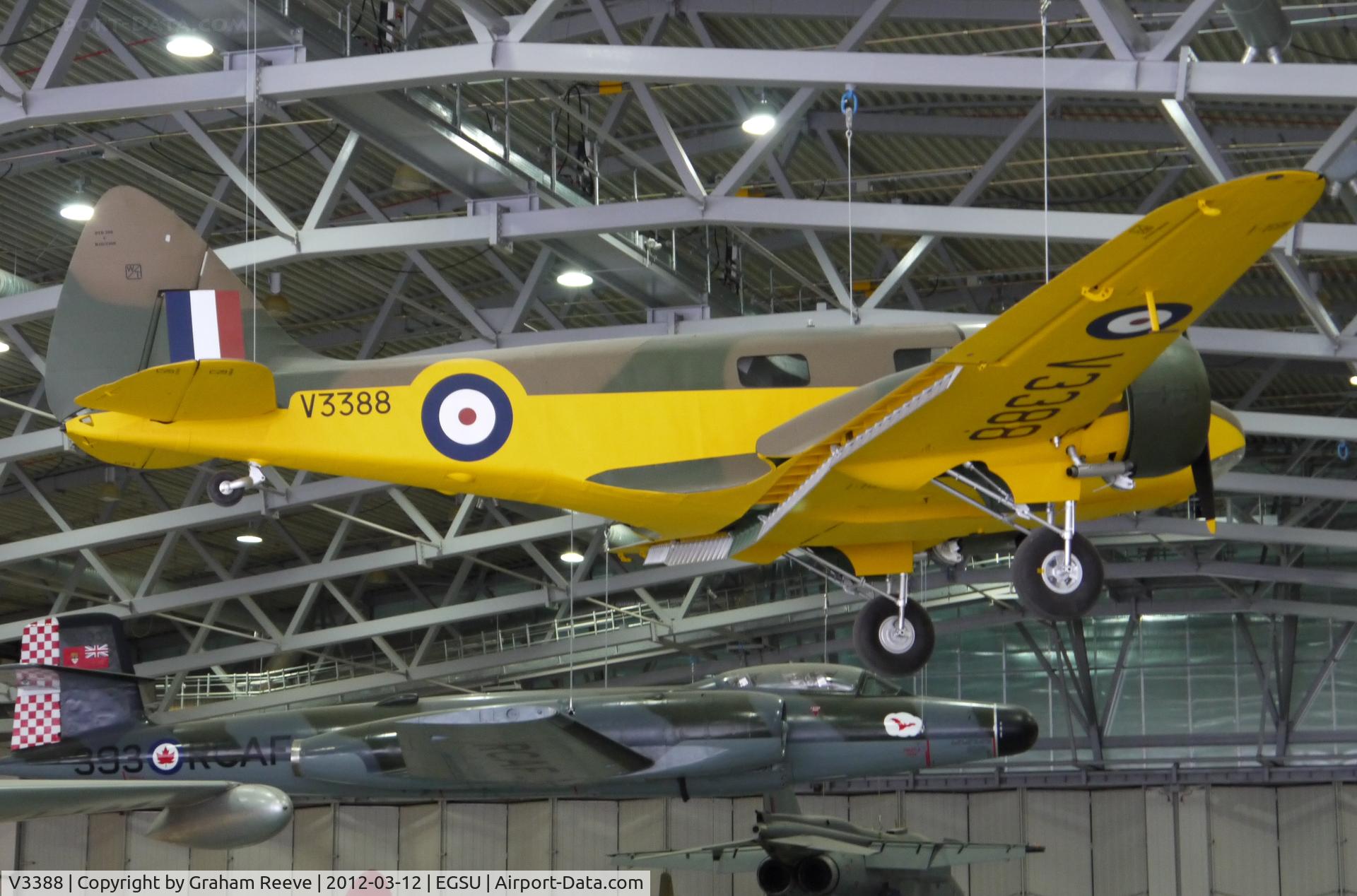 V3388, 1940 Airspeed AS.10 Oxford I C/N 3083, On display.