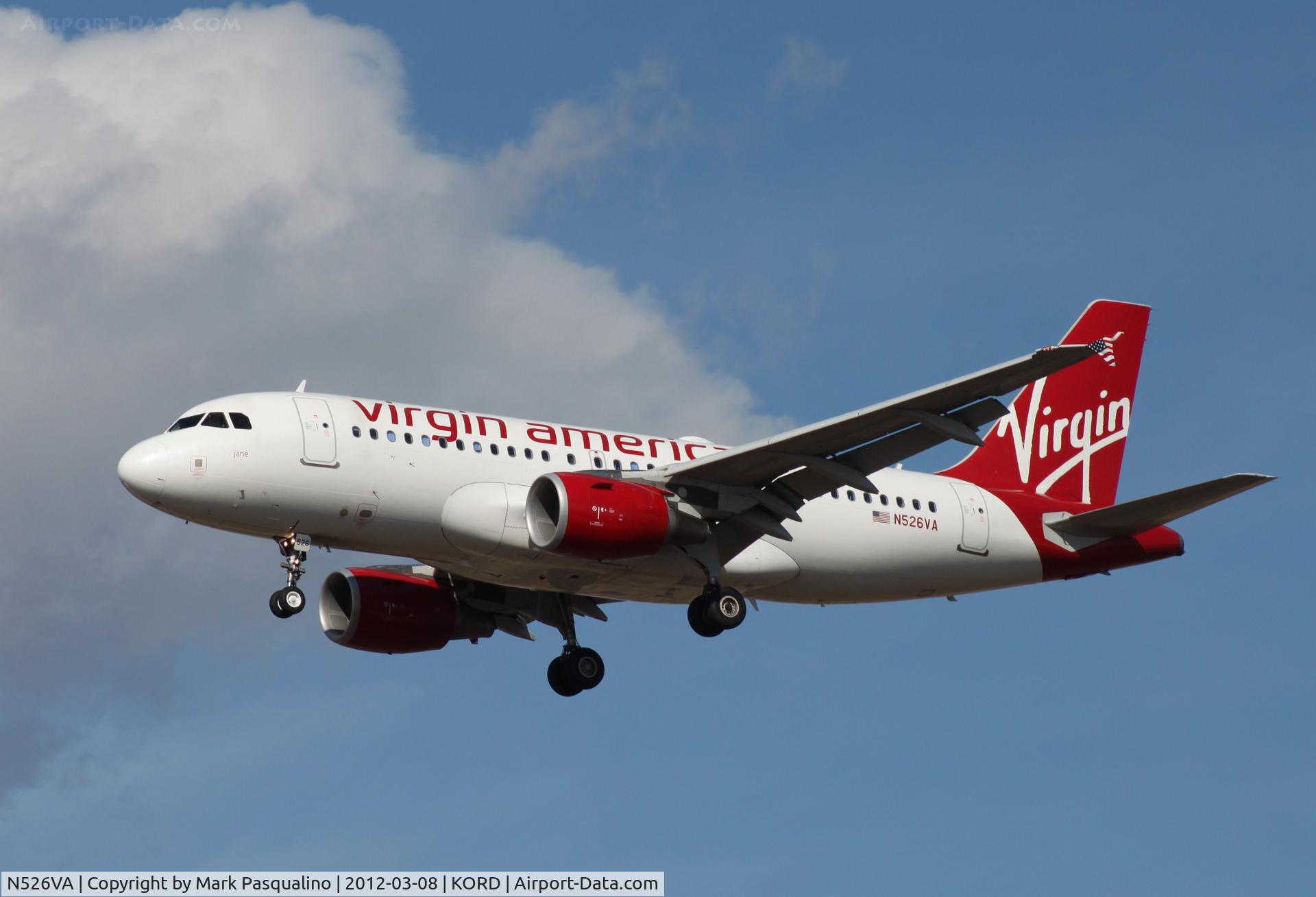 N526VA, 2008 Airbus A319-112 C/N 3347, Airbus A319