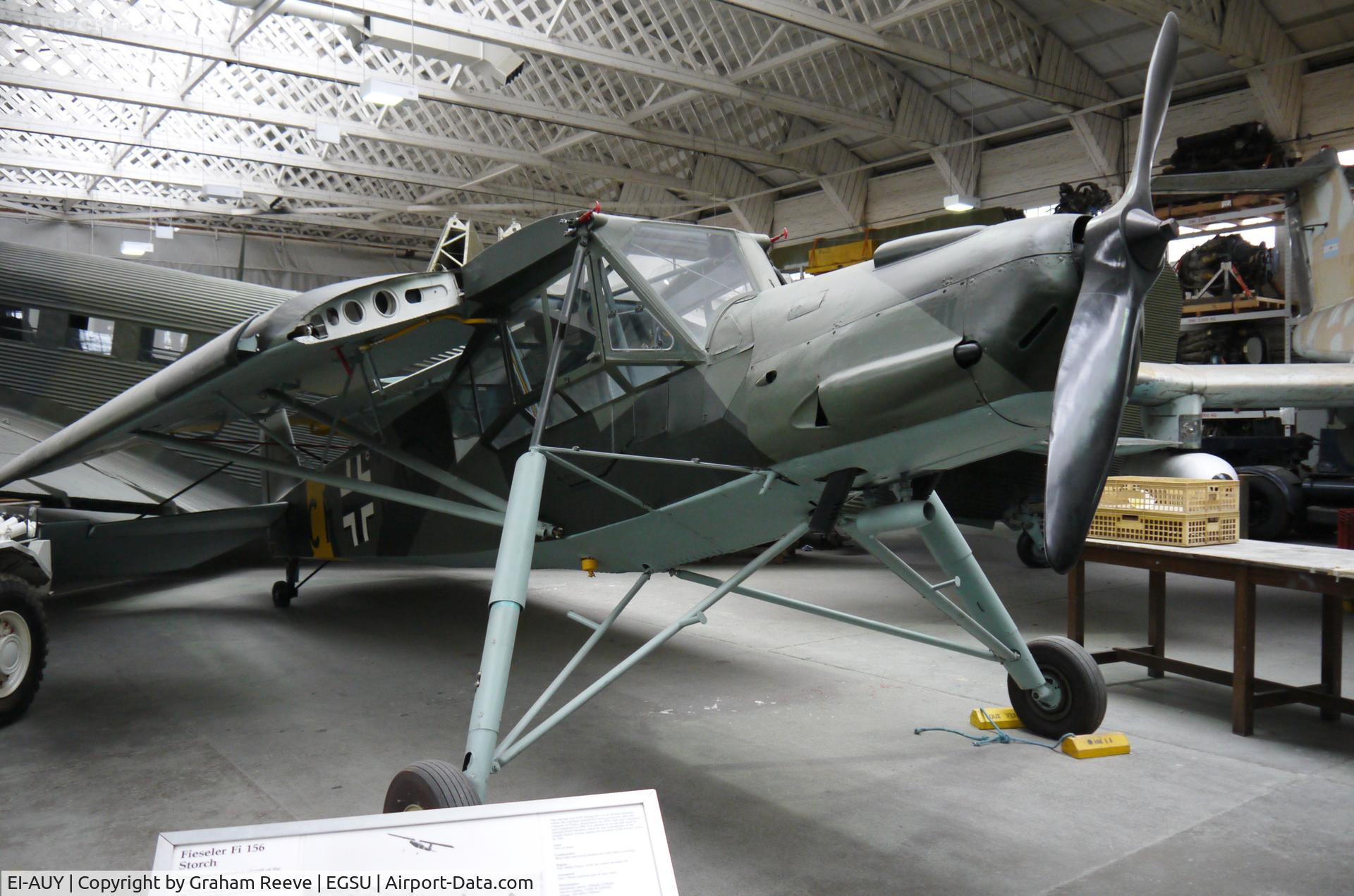 EI-AUY, 1946 Morane-Saulnier MS-502 Criquet C/N 338, On displat at Duxford.
