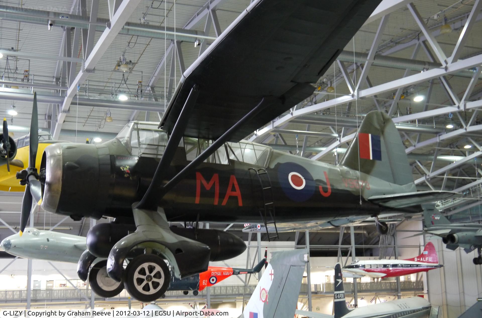 G-LIZY, 1940 Westland Lysander IIIA C/N 504/39, On display.