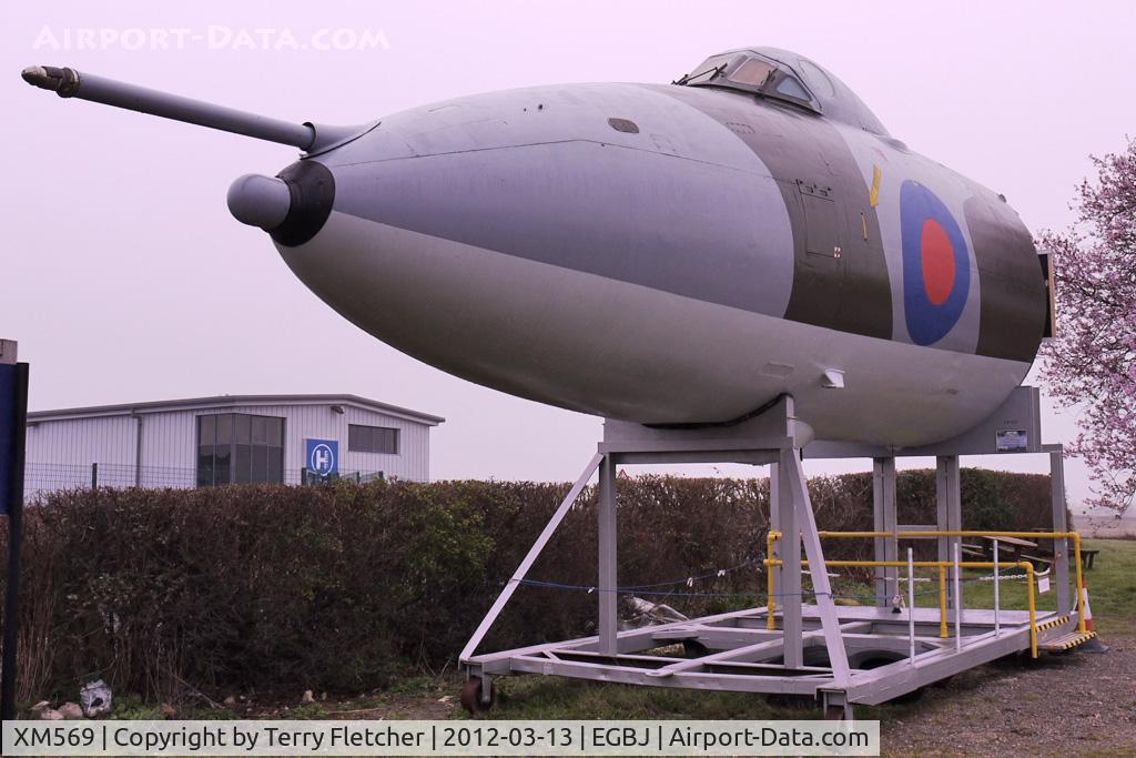 XM569, 1961 Avro Vulcan B.2 C/N Set 50, With Jet Age Museum at Glocestershire Airport