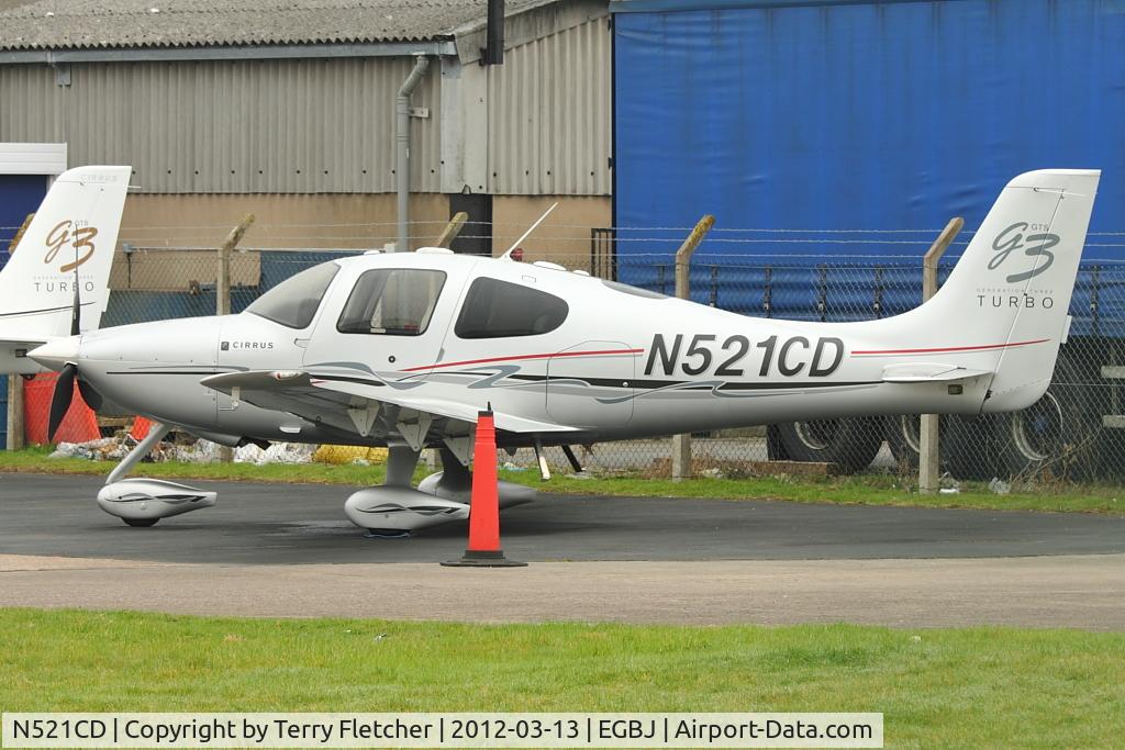 N521CD, 2007 Cirrus SR22 G3 GTS Turbo C/N 2441, At Gloucestershire Airport