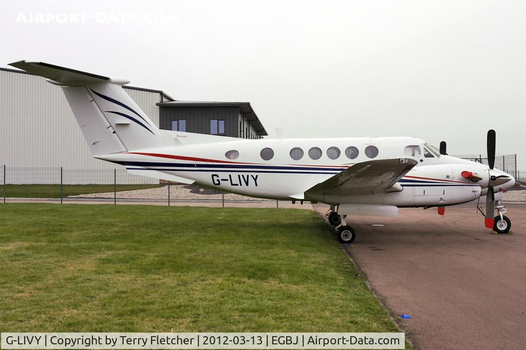 G-LIVY, 1977 Beech 200 Super King Air C/N BB-209, At Gloucestershire Airport