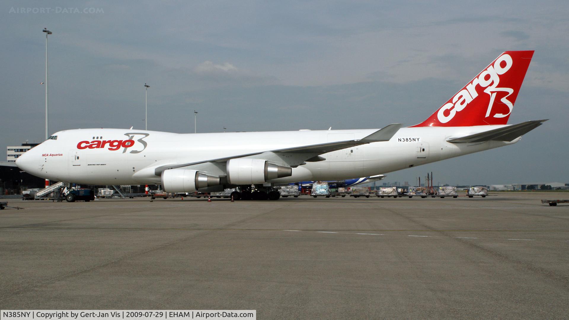 N385NY, 2009 Boeing 747-4KZF (SCD) C/N 36785, Just after Cargo B's bankruptcy