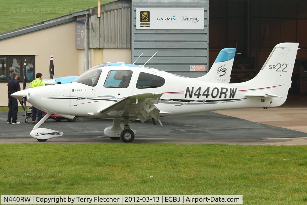 N440RW, Cirrus SR22 C/N 3698, At Gloucestershire Airport