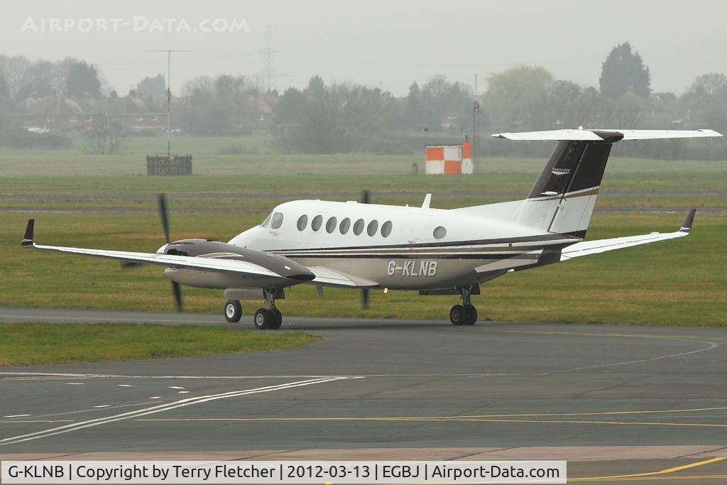G-KLNB, 2009 Beech Super King Air 350 C/N FL-631, At Gloucestershire Airport