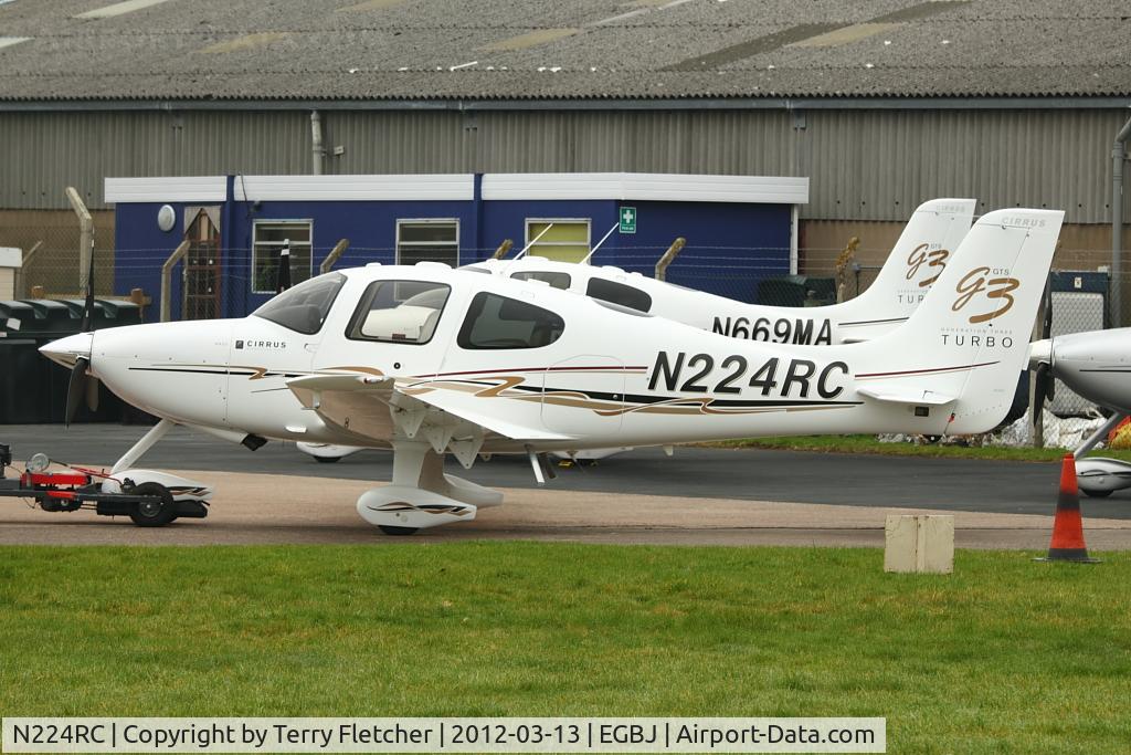 N224RC, Cirrus SR22 G3 GTS Turbo C/N 2919, At Gloucestershire Airport