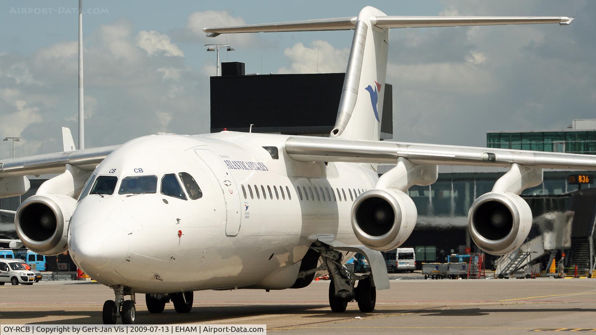 OY-RCB, 1987 British Aerospace BAe.146-200 C/N E2094, About to depart