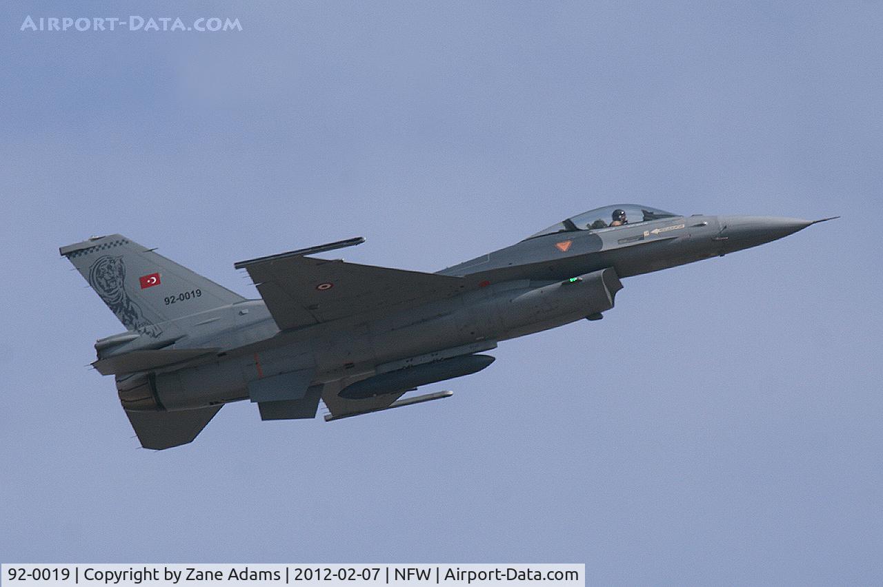 92-0019, TAI (Turkish Aerospace Industries) F-16C Fighting Falcon C/N 4R-120, Departing NAS-JRB Fort Worth