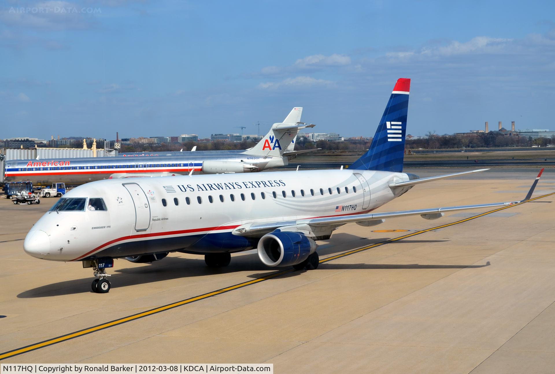 N117HQ, 2007 Embraer 175LR (ERJ-170-200LR) C/N 17000184, DCA, VA