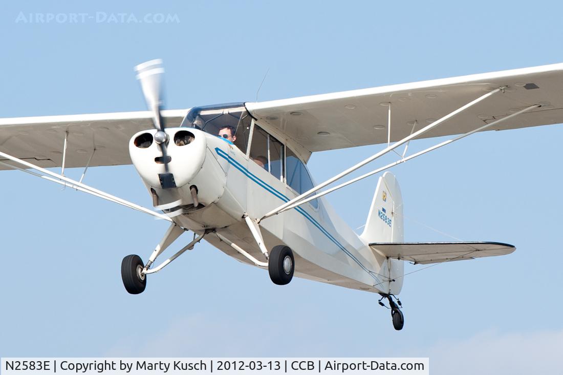 N2583E, 1946 Aeronca 7AC Champion C/N 7AC6166, Departing Runway 24.
