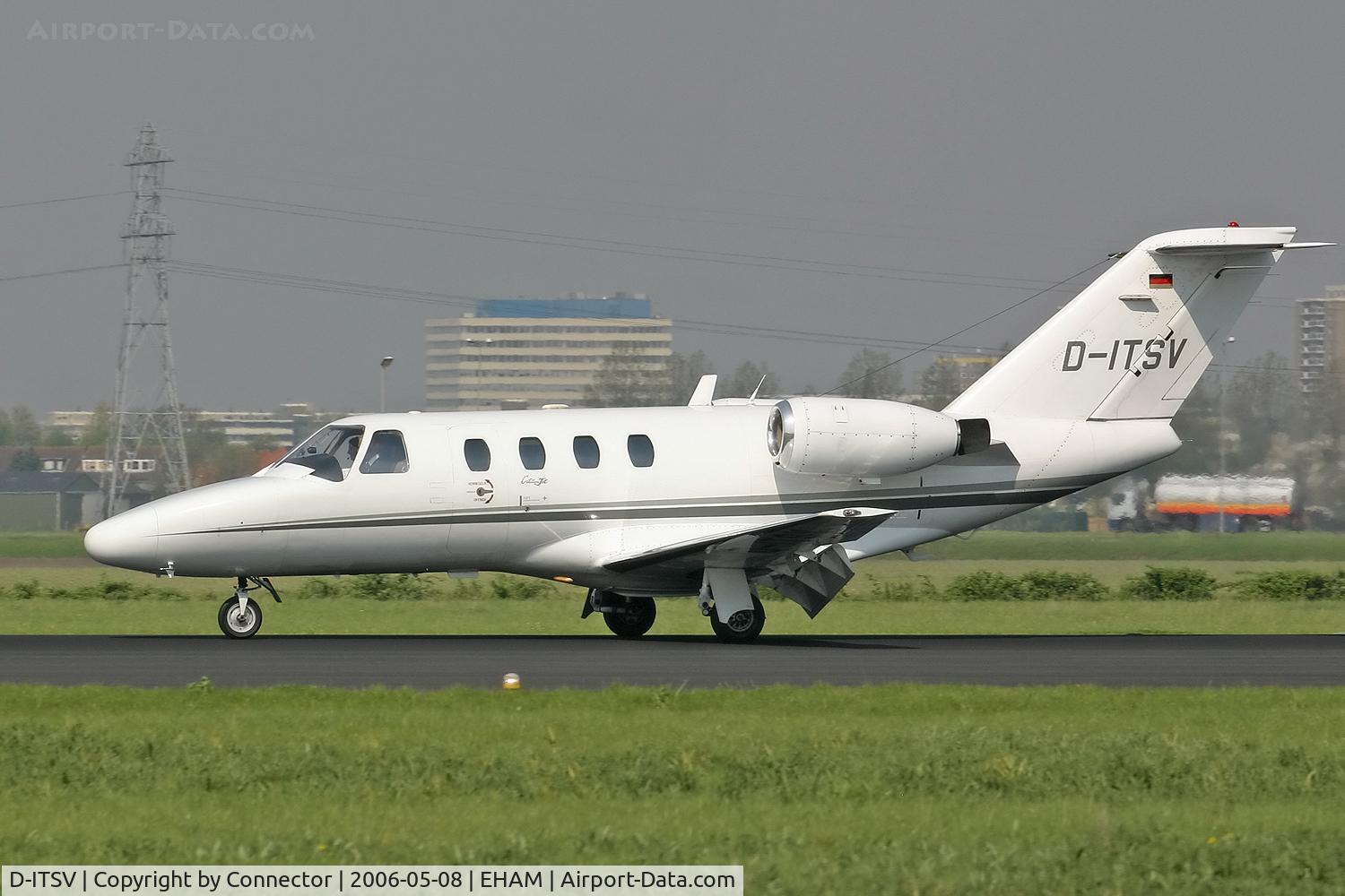 D-ITSV, 1994 Cessna 525 CitationJet C/N 525-0084, Arriving at Amsterdam