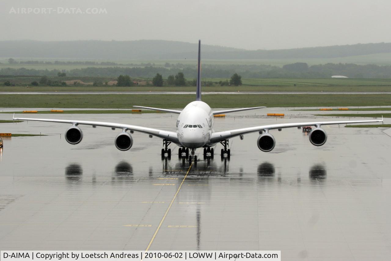 D-AIMA, 2010 Airbus A380-841 C/N 038, bad weather for the visitor