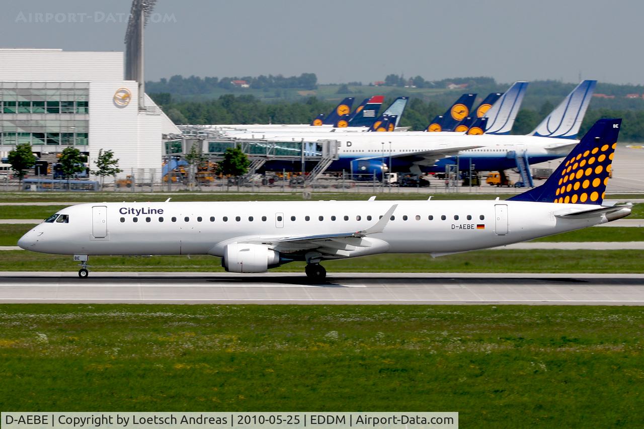 D-AEBE, 2010 Embraer 195LR (ERJ-190-200LR) C/N 19000350, Augsburg Airways