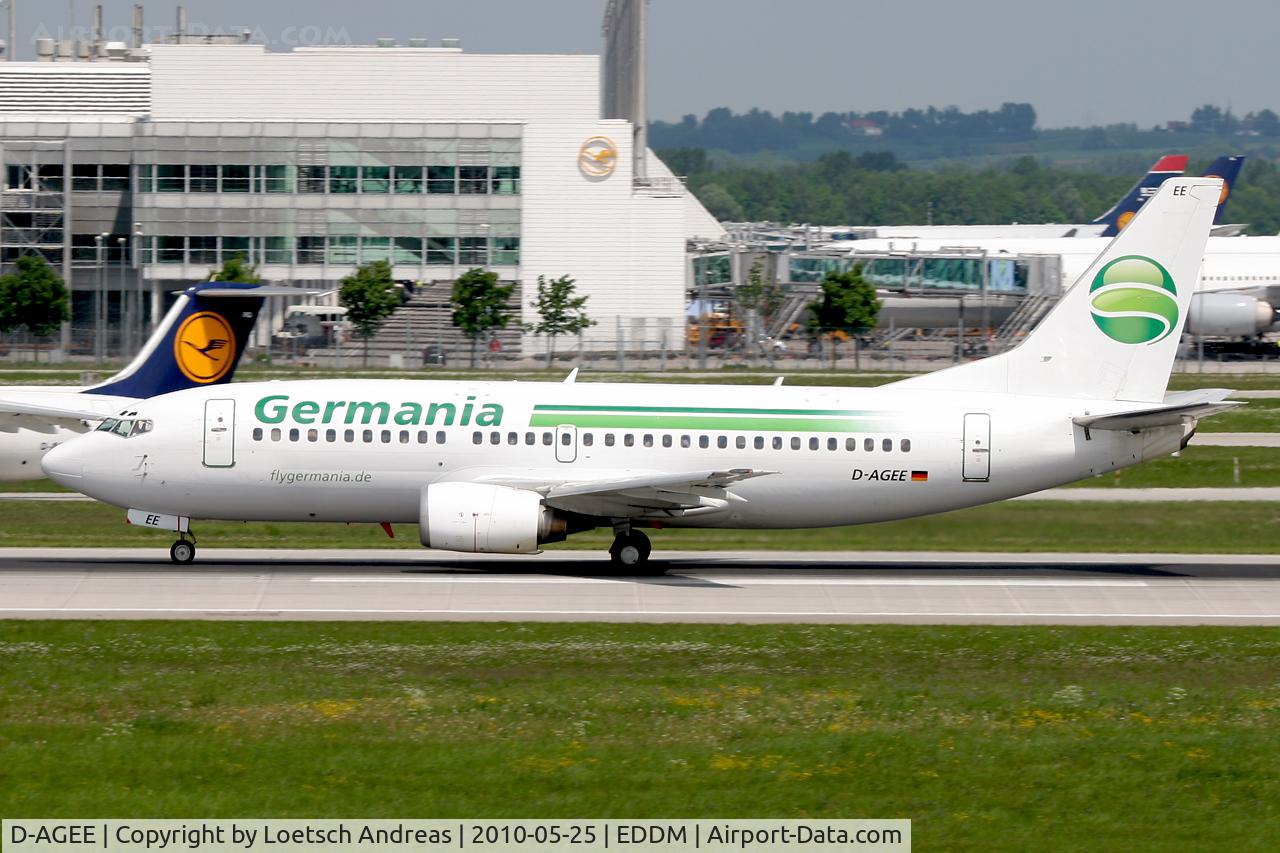 D-AGEE, 1988 Boeing 737-35B C/N 24238, Germania