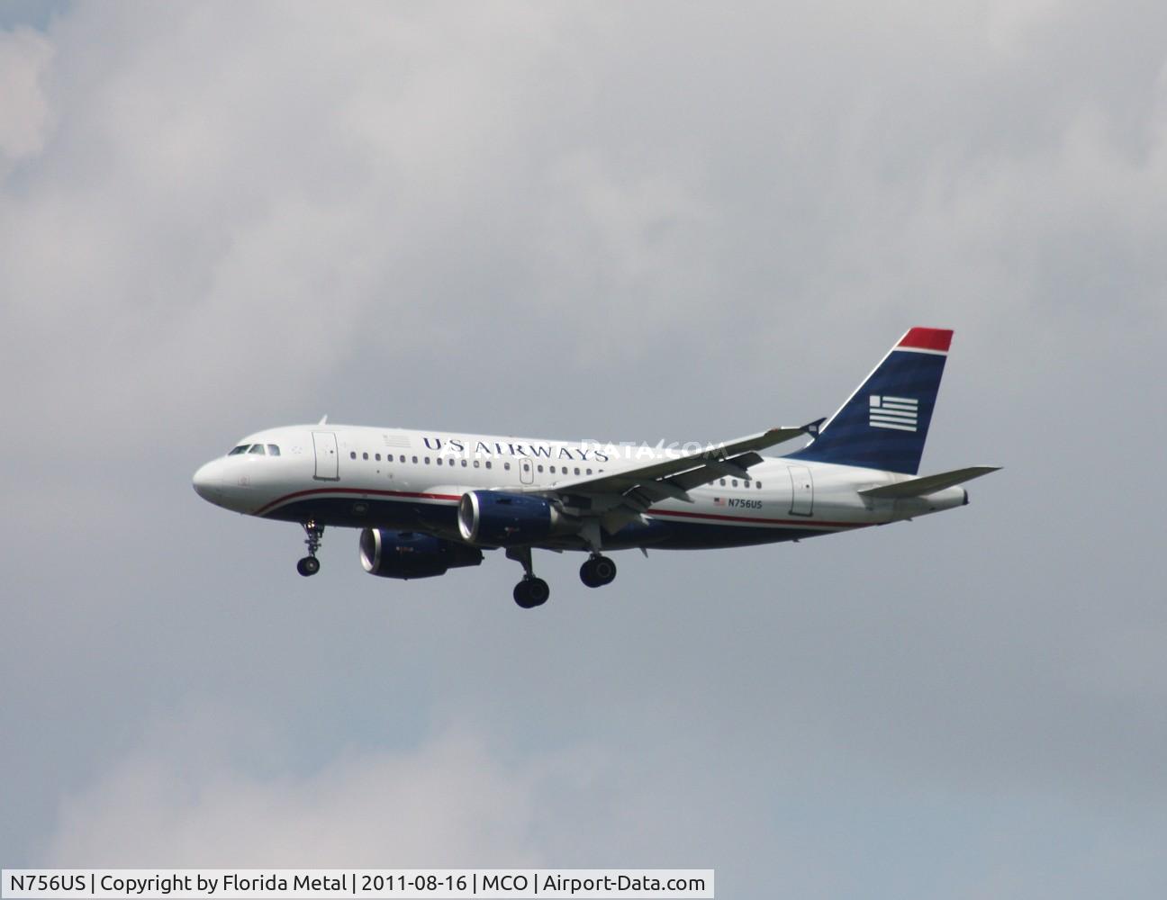 N756US, 2000 Airbus A319-112 C/N 1340, US Airways A319