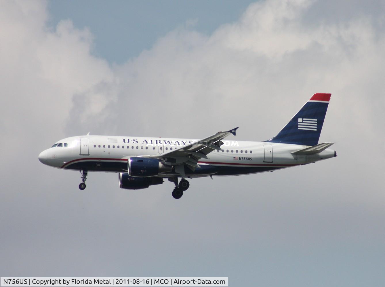 N756US, 2000 Airbus A319-112 C/N 1340, US Airways A319