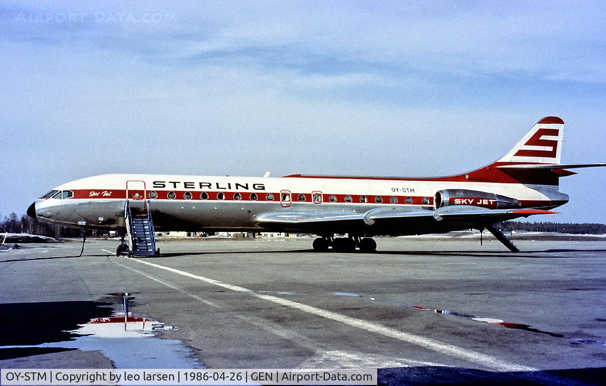 OY-STM, 1970 Sud Aviation SE-210 Caravelle 10B3 Super B C/N 268, Gardermoen Norway 26.4.86