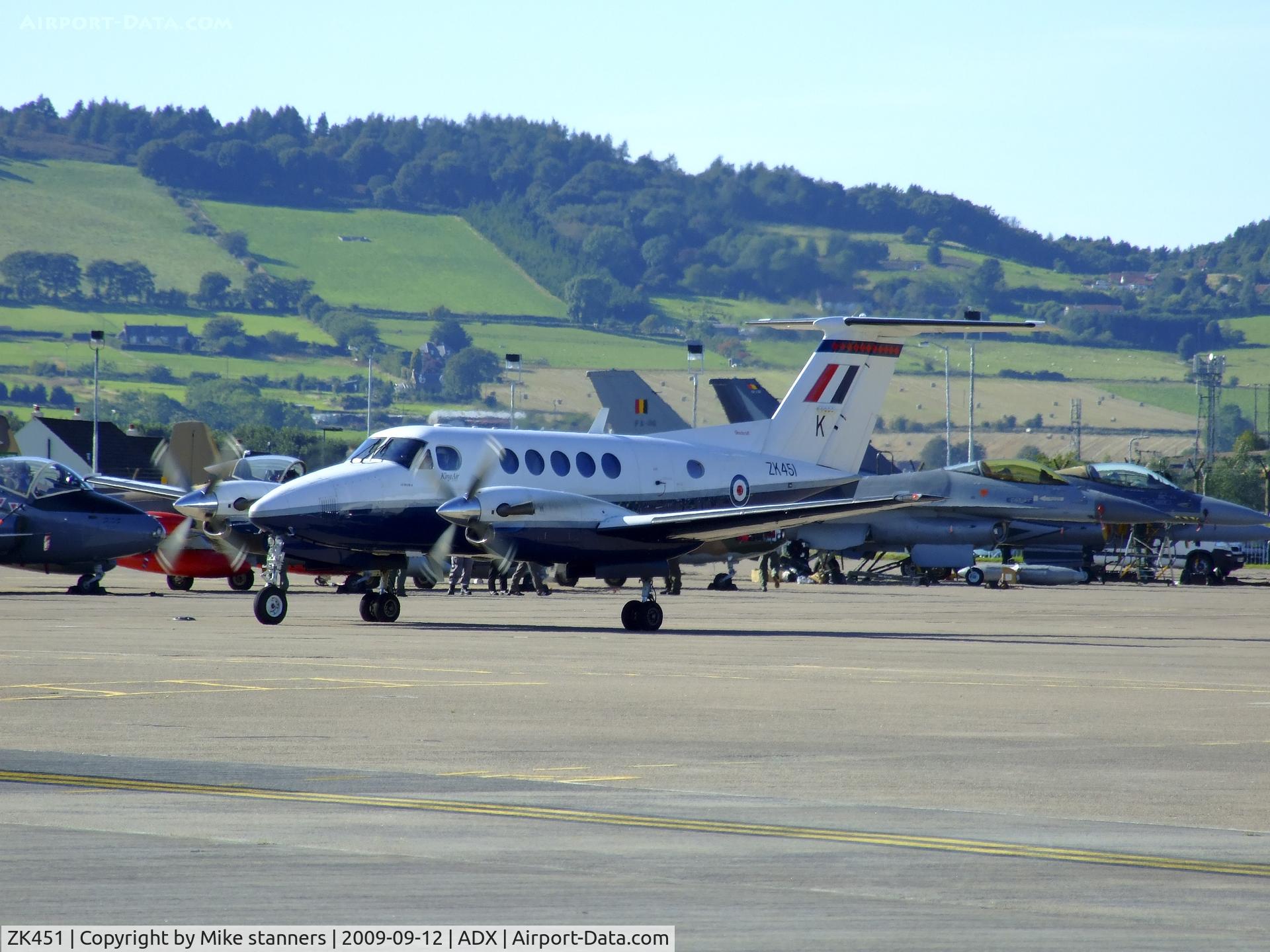 ZK451, 2003 Raytheon B200 King Air C/N BB-1830, 45(R)Sqn B200 Super king air ZK451 on the VASS Apron at Leuchars airshow