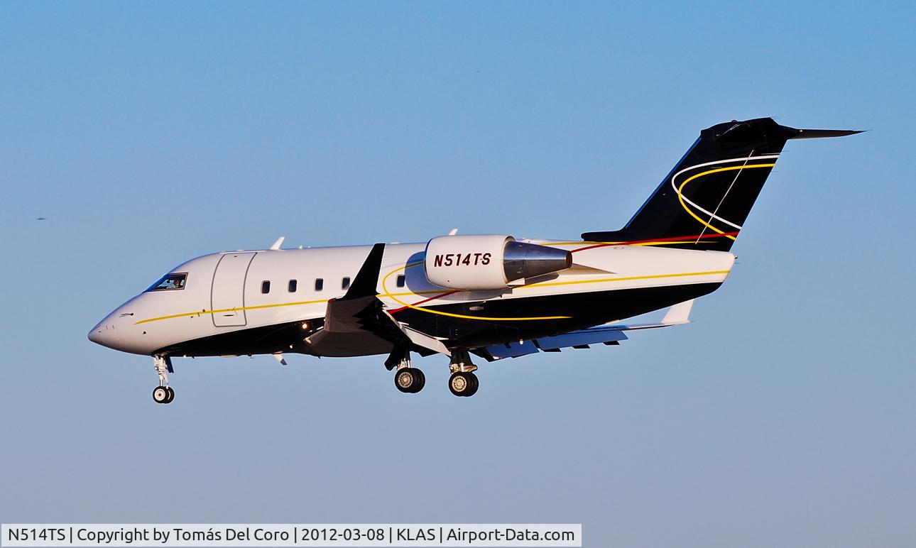 N514TS, Canadair Challenger 601-3A (CL-600-2B16) C/N 5014, N514TS Canadair CL-600 CHALLENGER C/N 5014

- Las Vegas - McCarran International (LAS / KLAS)
USA - Nevada, March 8, 2012
Photo: Tomás Del Coro