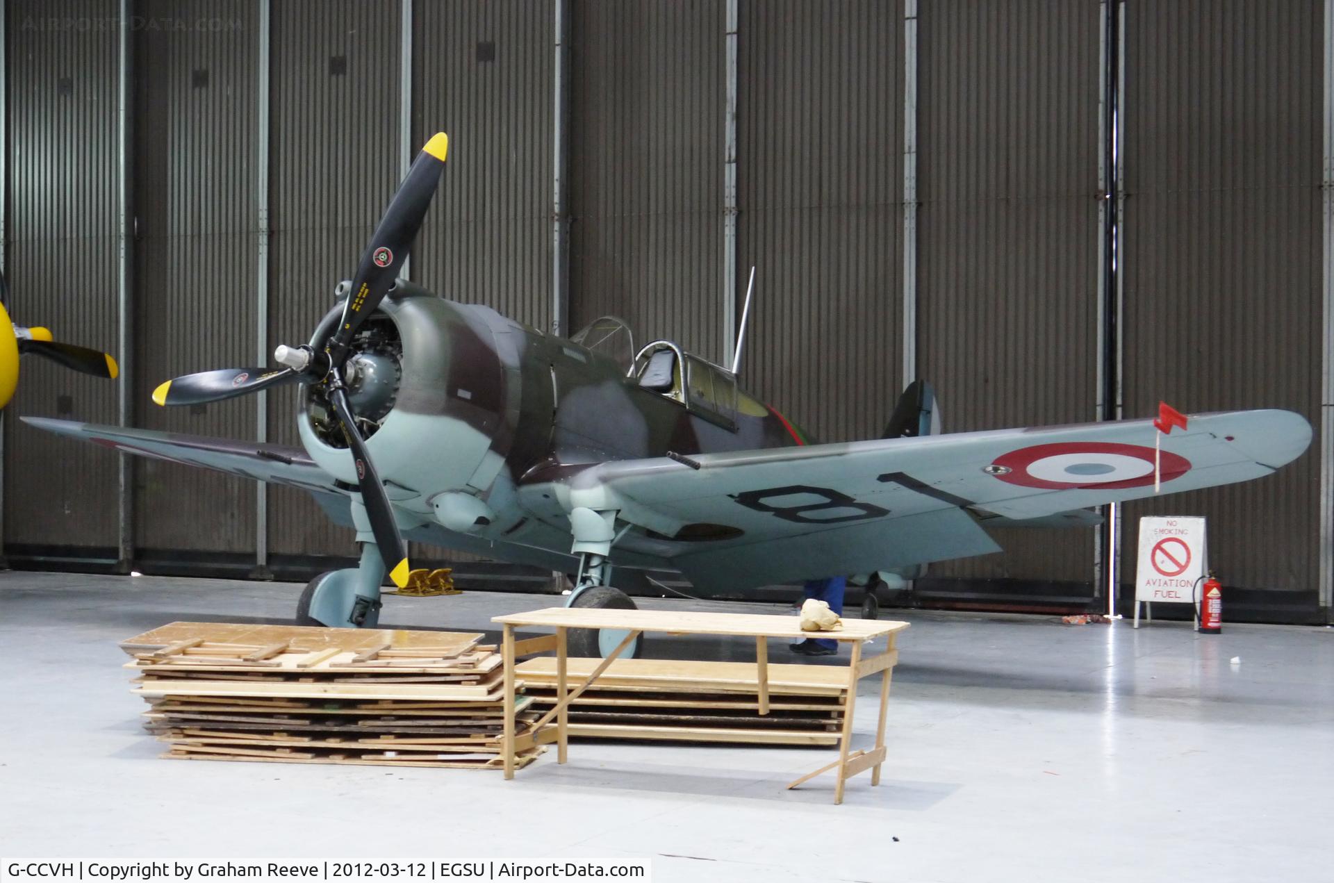 G-CCVH, 1939 Curtiss H-75A-1 C/N 12881, Seen at Duxford.