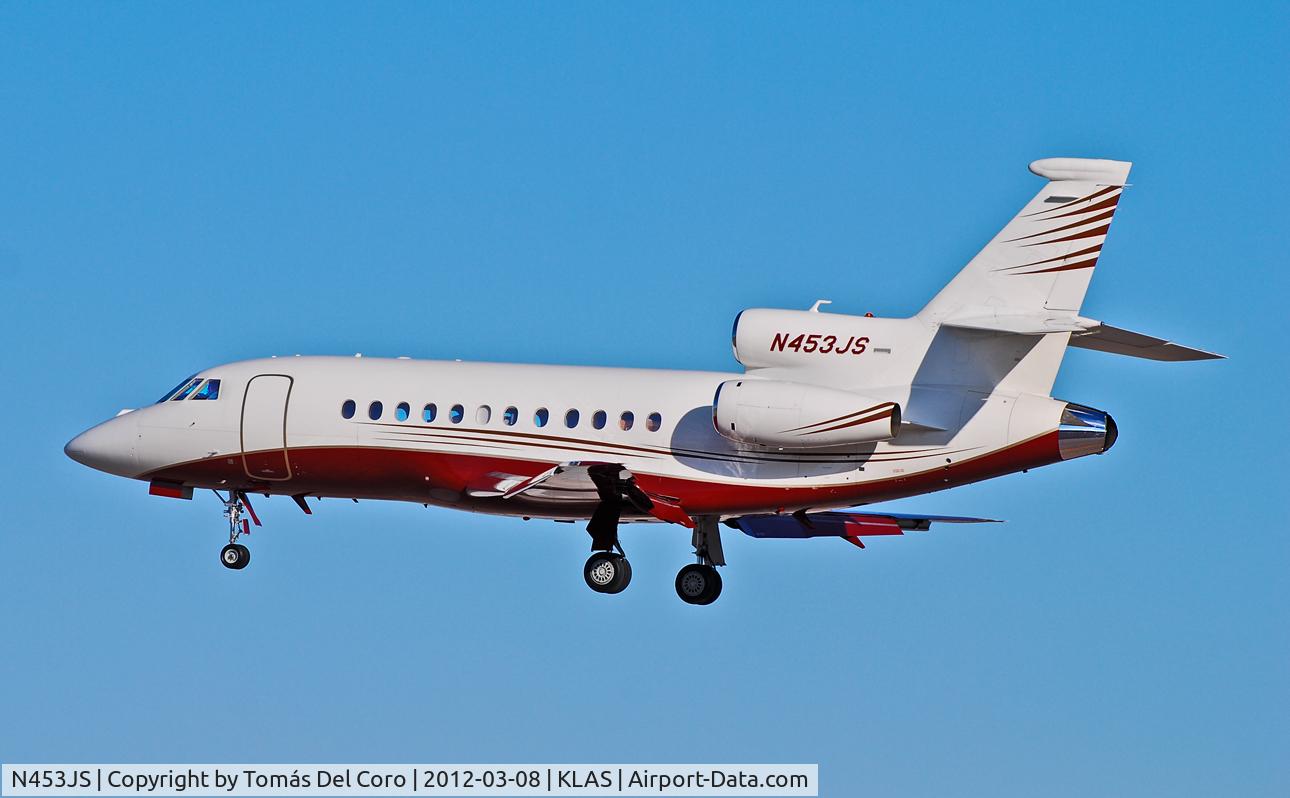 N453JS, 2006 Dassault Falcon 900EX C/N 605, N453JS 2006 Dassault FALCON 900 EX C/N 605

- Las Vegas - McCarran International (LAS / KLAS)
USA - Nevada, March 8, 2012
Photo: Tomás Del Coro