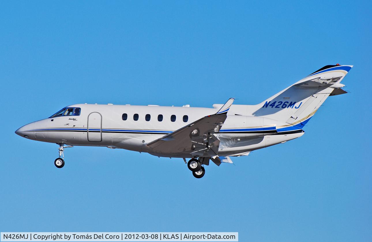 N426MJ, 2006 Raytheon Hawker 850XP C/N 258759, N426MJ 2006 Raytheon HAWKER 850XP C/N 258759

- Las Vegas - McCarran International (LAS / KLAS)
USA - Nevada, March 8, 2012
Photo: Tomás Del Coro