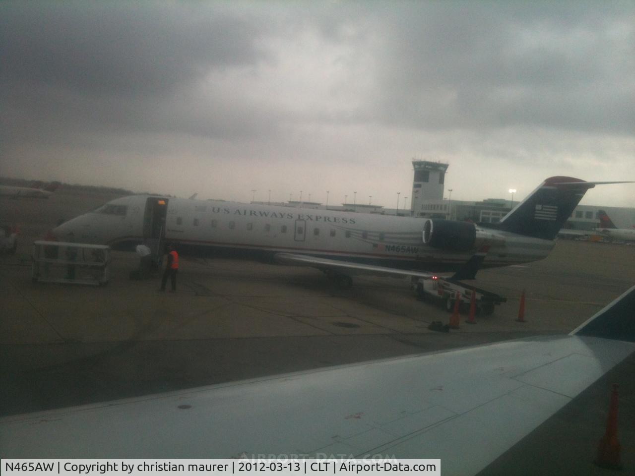 N465AW, 2004 Bombardier CRJ-200LR (CL-600-2B19) C/N 7893, us airways