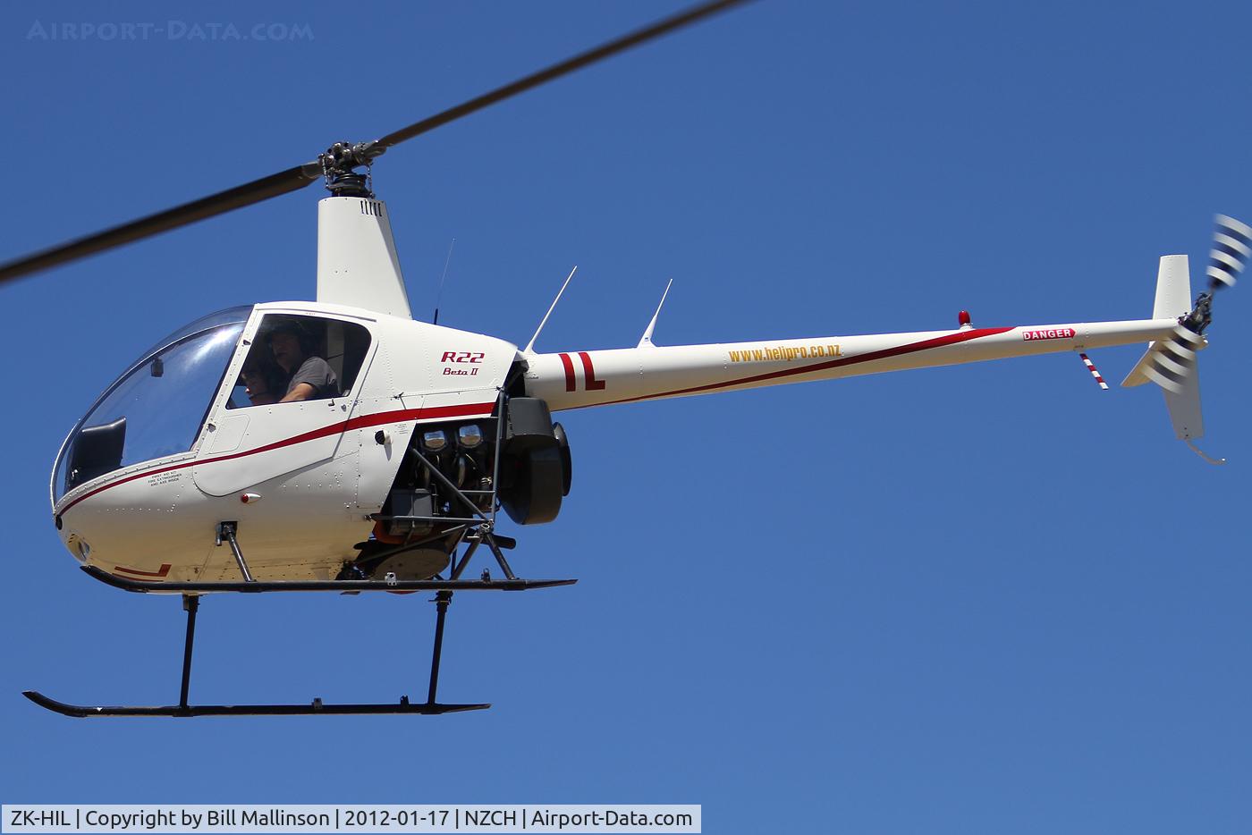 ZK-HIL, Robinson R22 Beta C/N 2662, away from the heliport