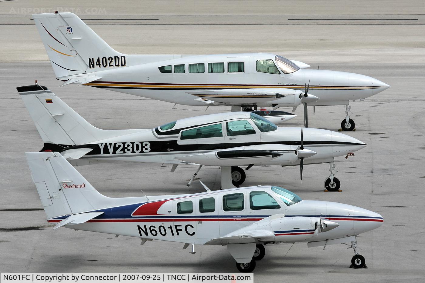 N601FC, 1980 Beech 58 Baron C/N TH-1181, Nice line-up.