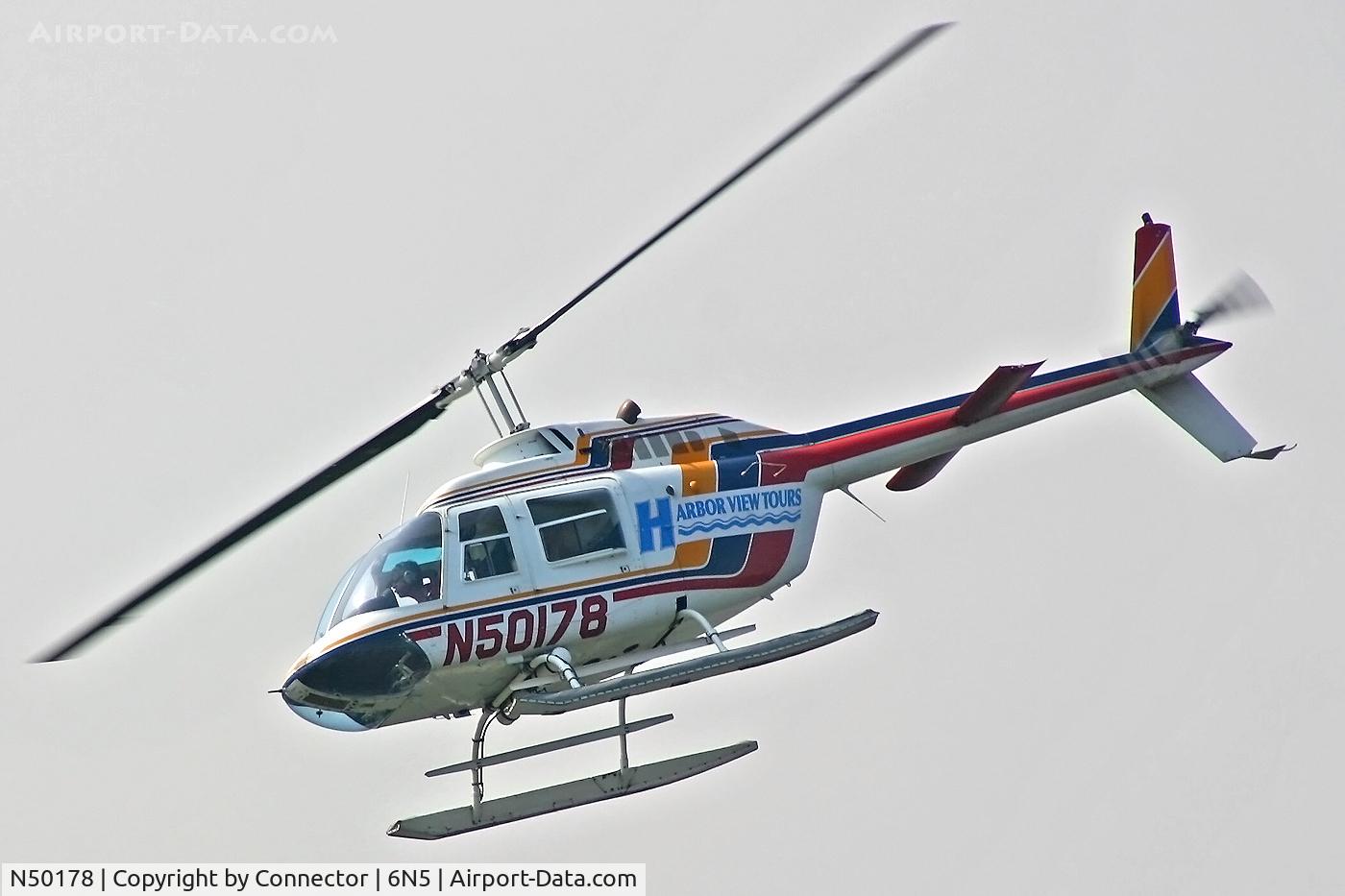 N50178, 1979 Bell 206B JetRanger C/N 2608, Performing a scenic flight.