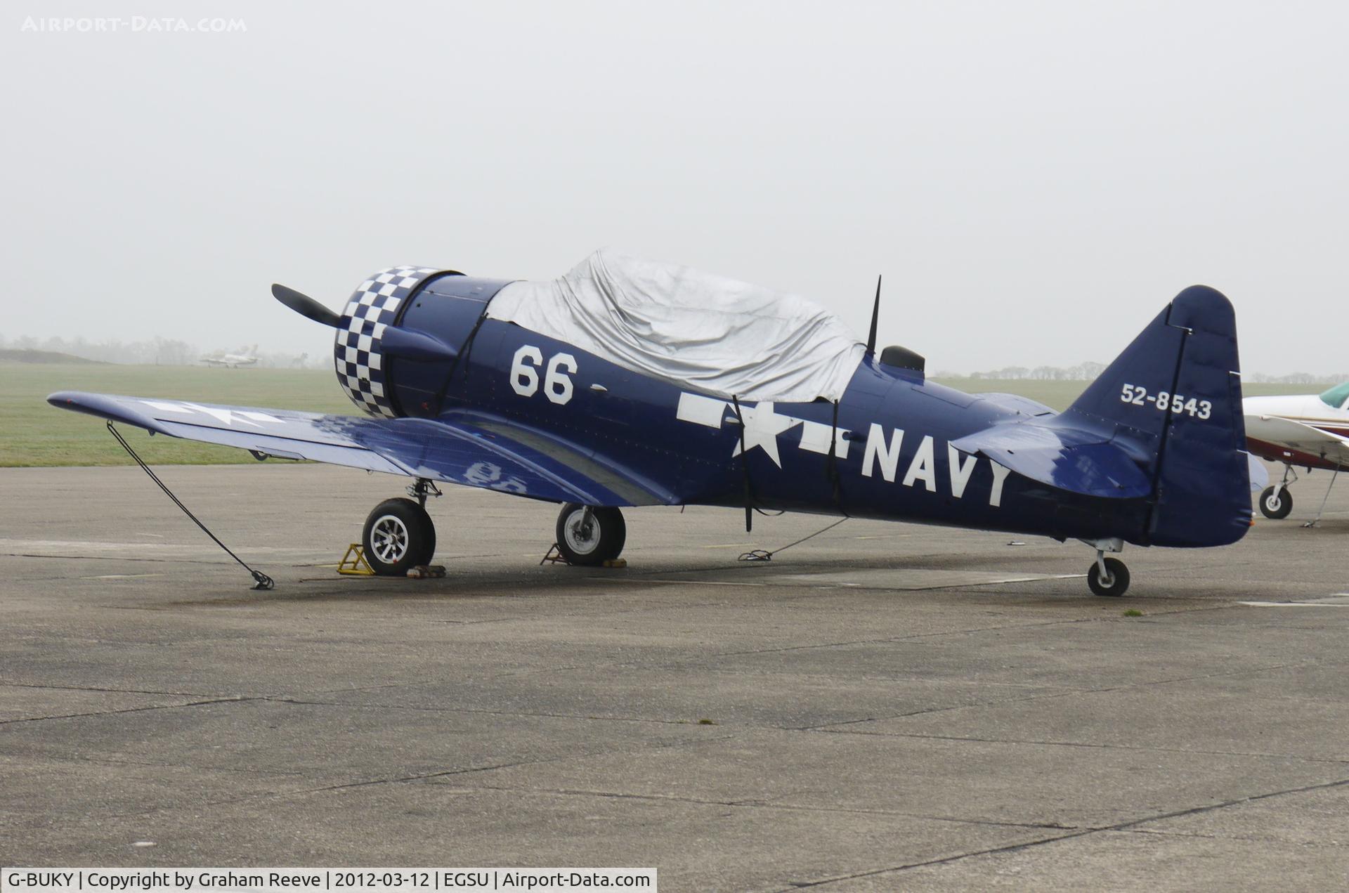 G-BUKY, 1952 Canadian Car & Foundry T-6H Harvard Mk.4M C/N CCF4-464, Parked at Duxford.