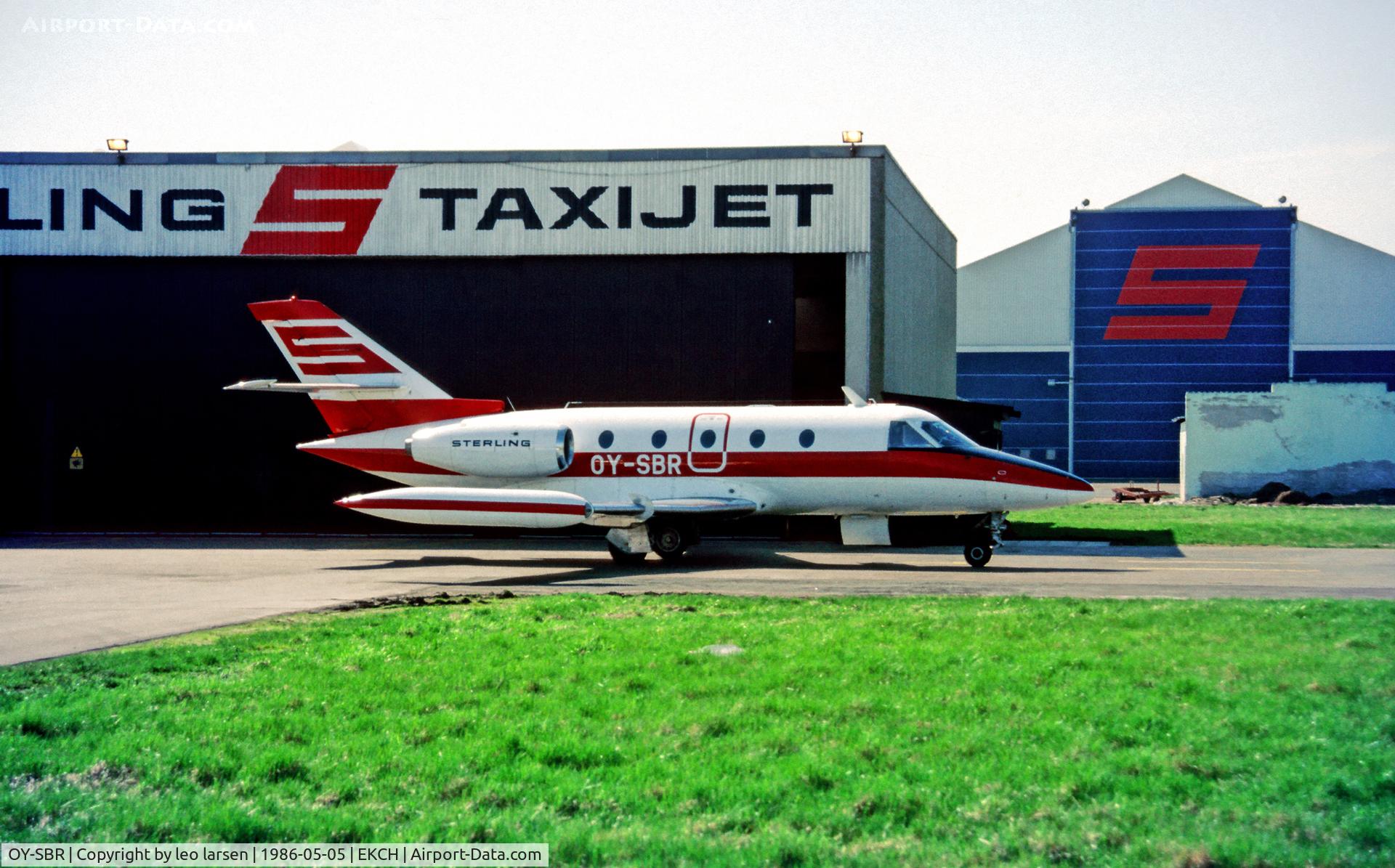 OY-SBR, 1975 Aerospatiale SN-601 Corvette C/N 23, Copenhagen Kastrup 5.5.86