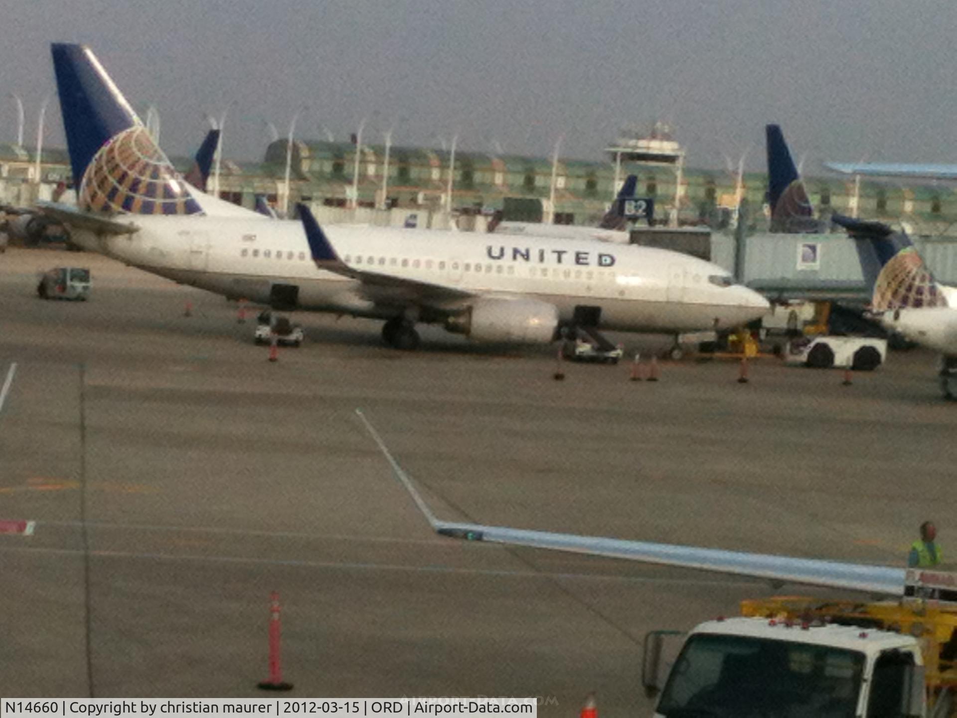 N14660, 1998 Boeing 737-524 C/N 28921, 737-500 at ord