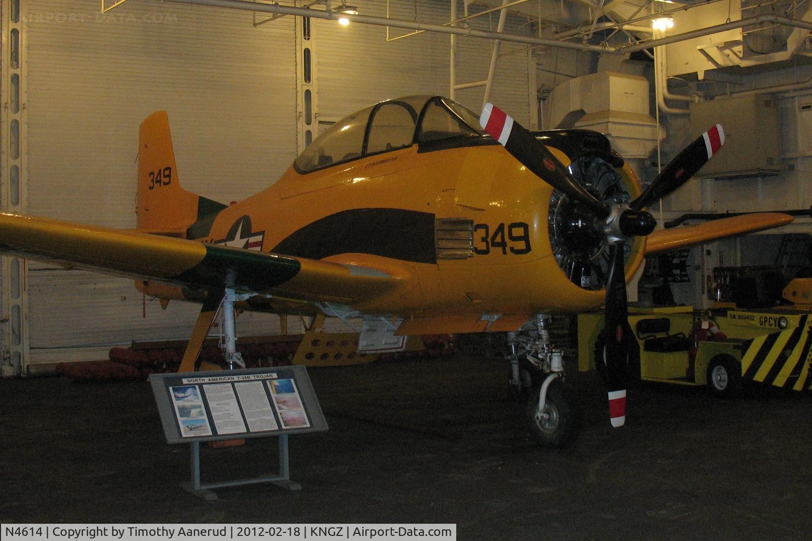 N4614, North American T-28B Trojan C/N 529263, North American T-28B, c/n: 529263 BuNo 138349, USS Hornet