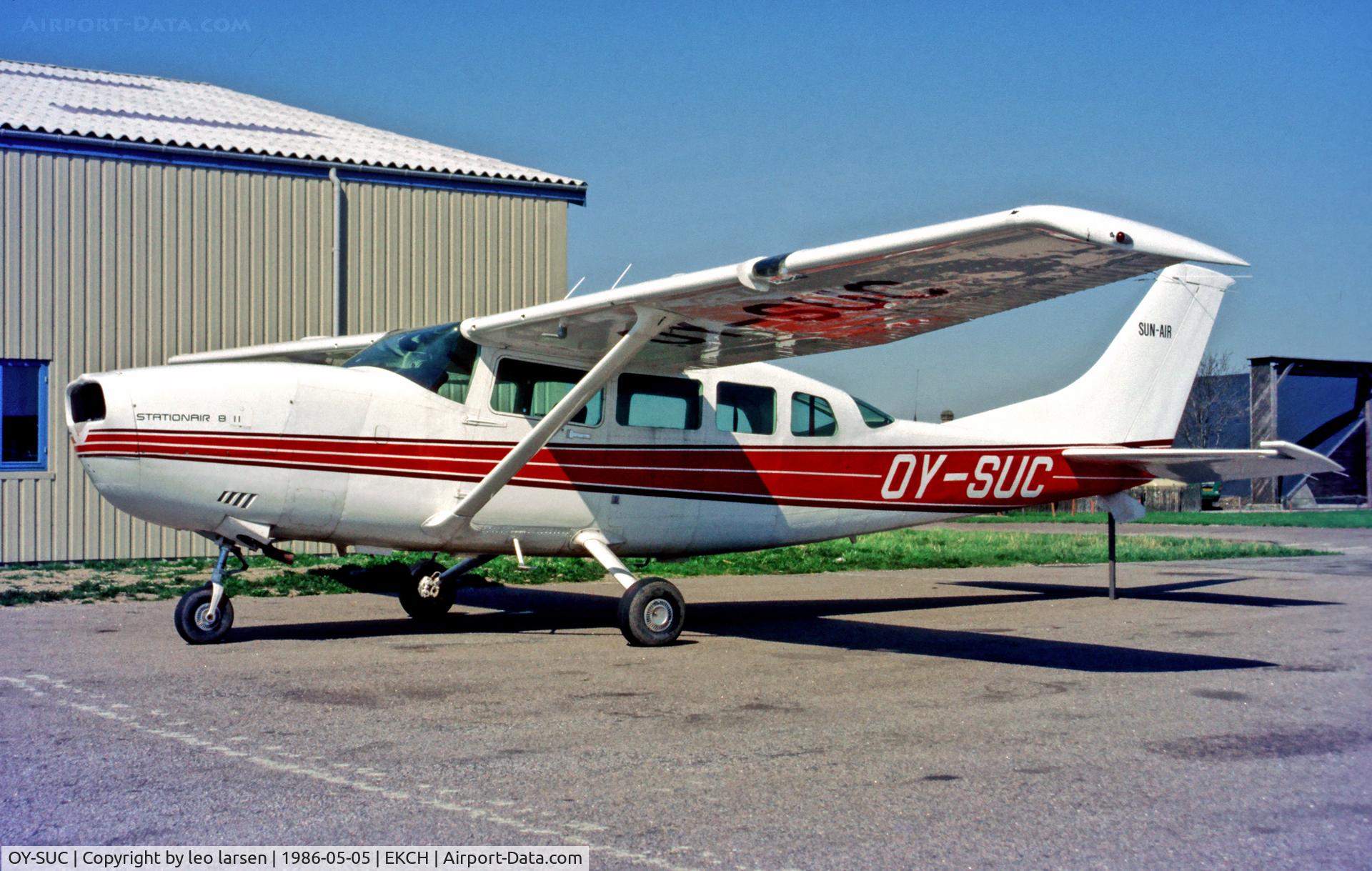 OY-SUC, Cessna 207A Stationair 8 C/N 20700781, Copenhagen Kastrup 5.5.86