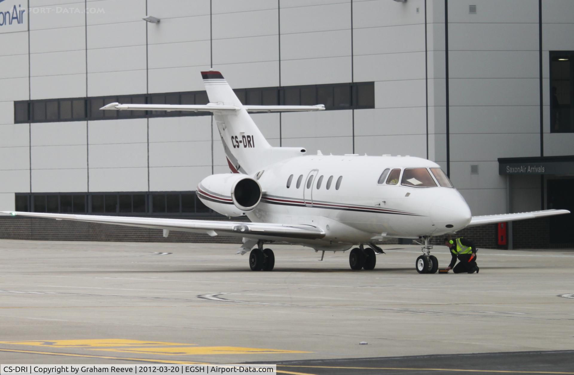 CS-DRI, 2006 Raytheon Hawker 800XP C/N 258756, Parked at Norwich.