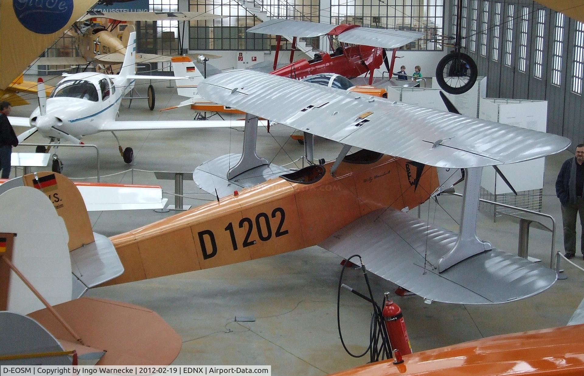 D-EOSM, Udet U.12a Flamingo Replica C/N D-1202, Udet U.12a Flamingo replica at the Deutsches Museum Flugwerft Schleißheim, Oberschleißheim