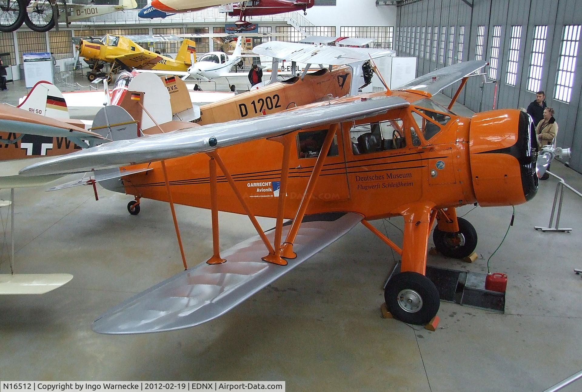 N16512, 1936 Waco YKS-6 C/N 4504, Waco YKS-6 at the Deutsches Museum Flugwerft Schleißheim, Oberschleißheim