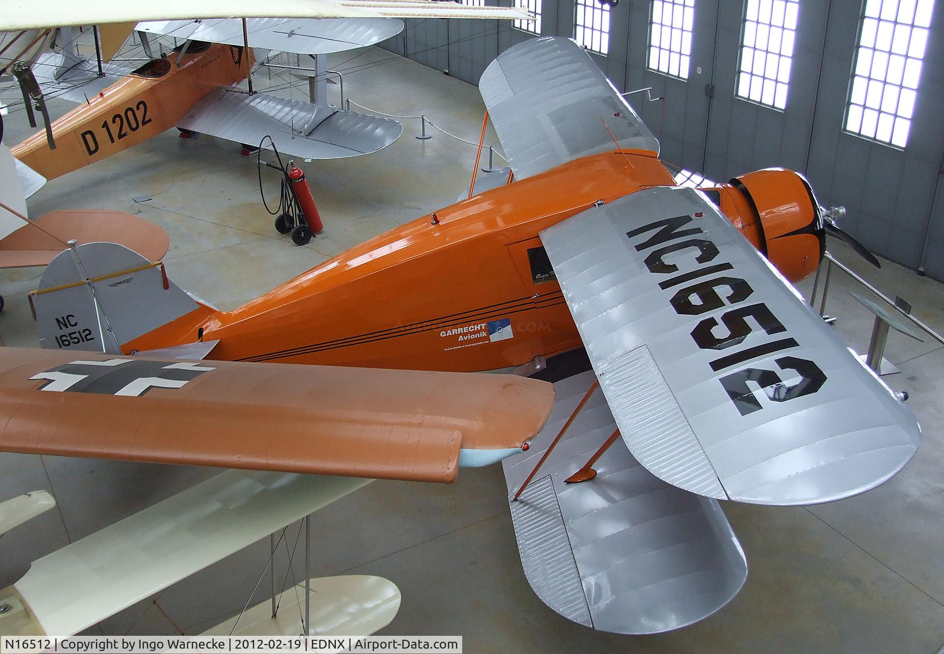 N16512, 1936 Waco YKS-6 C/N 4504, Waco YKS-6 at the Deutsches Museum Flugwerft Schleißheim, Oberschleißheim