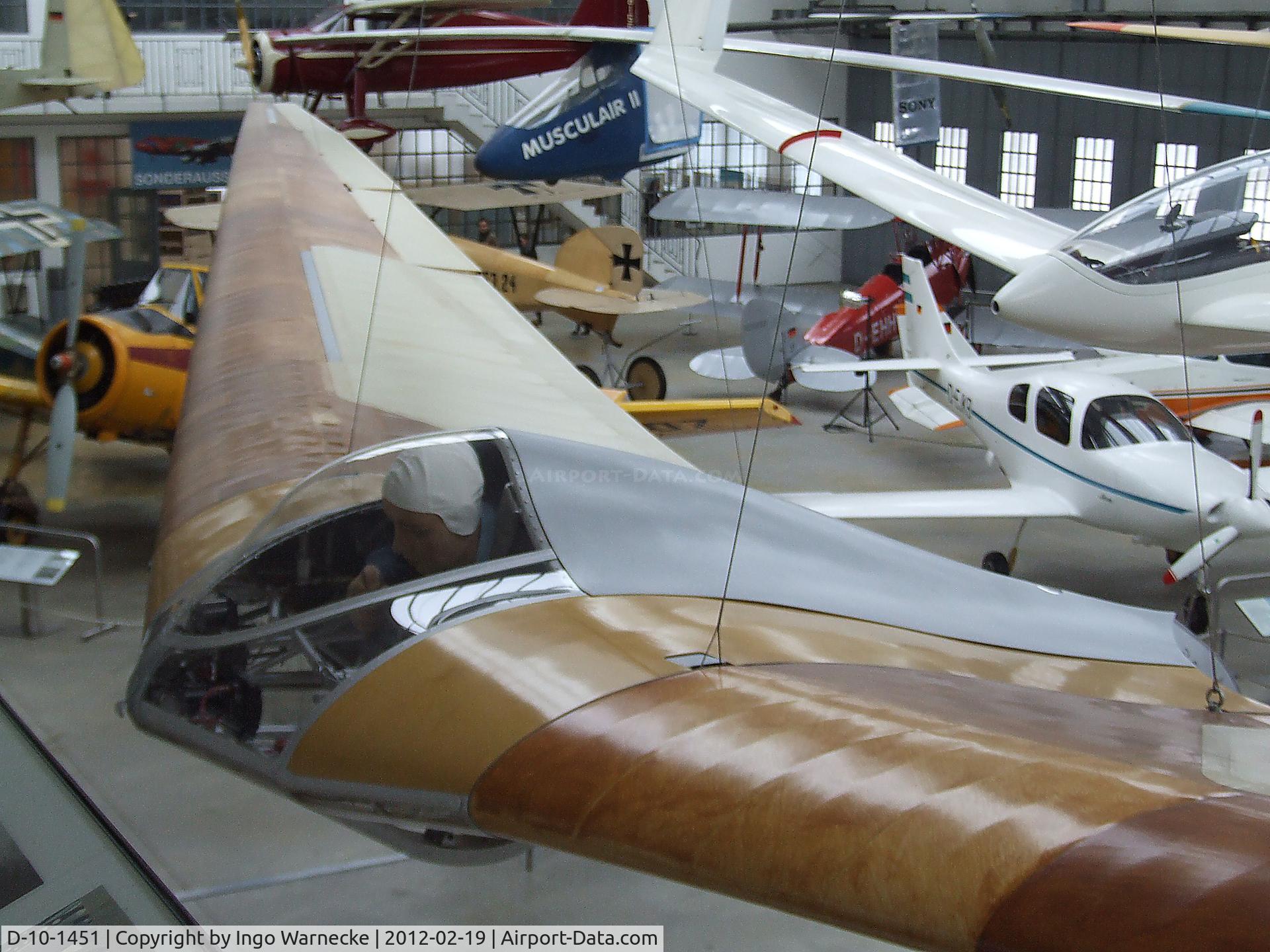 D-10-1451, 1943 Horten IV C/N 26, Horten IV at the Deutsches Museum Flugwerft Schleißheim, Oberschleißheim