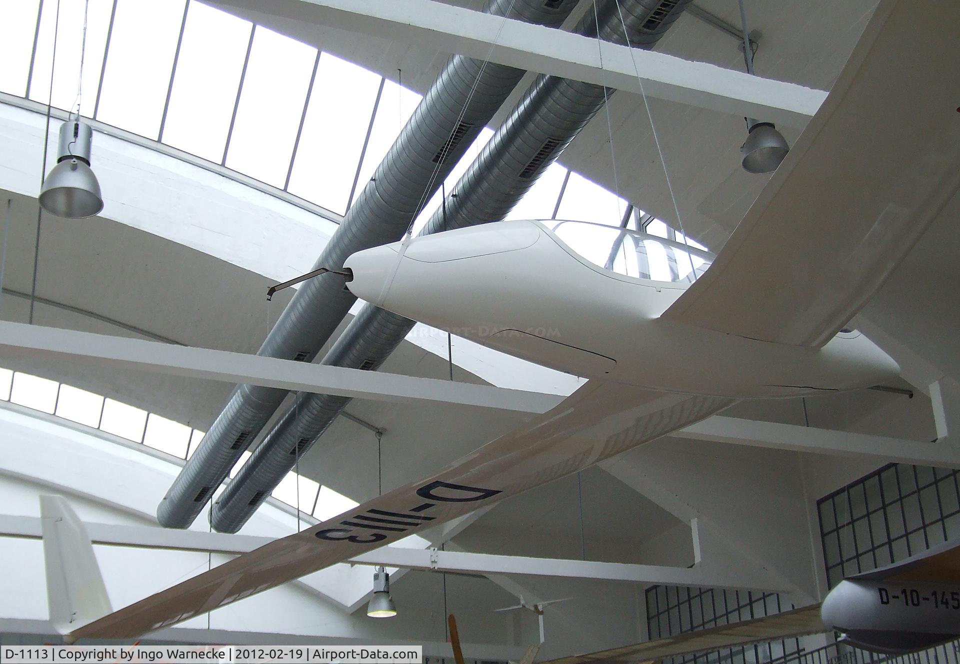 D-1113, 1988 Akaflieg Braunschweig SB-13 Arcus C/N 1, Akaflieg Braunschweig SB 13 at the Deutsches Museum Flugwerft Schleißheim, Oberschleißheim