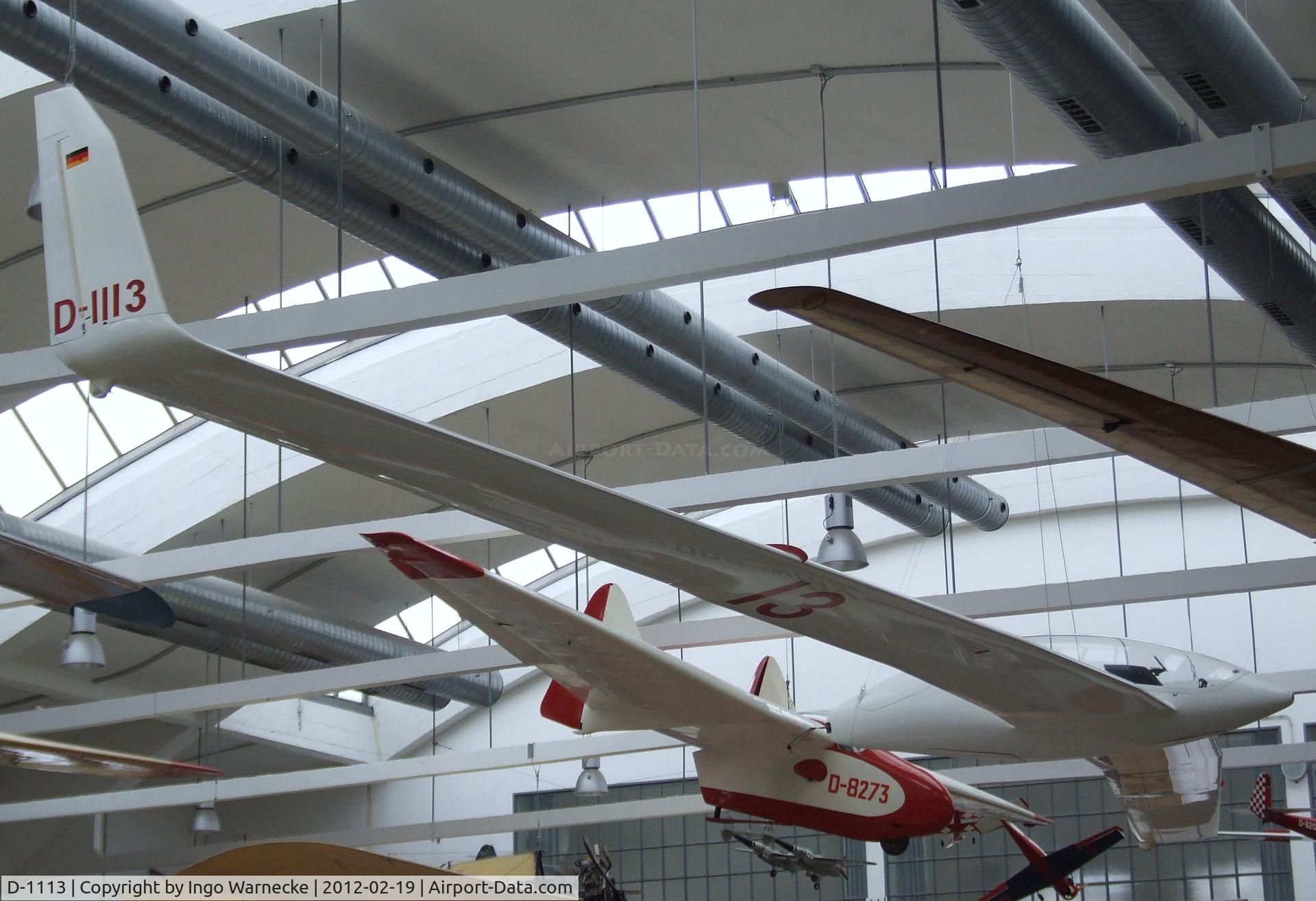 D-1113, 1988 Akaflieg Braunschweig SB-13 Arcus C/N 1, Akaflieg Braunschweig SB 13 at the Deutsches Museum Flugwerft Schleißheim, Oberschleißheim