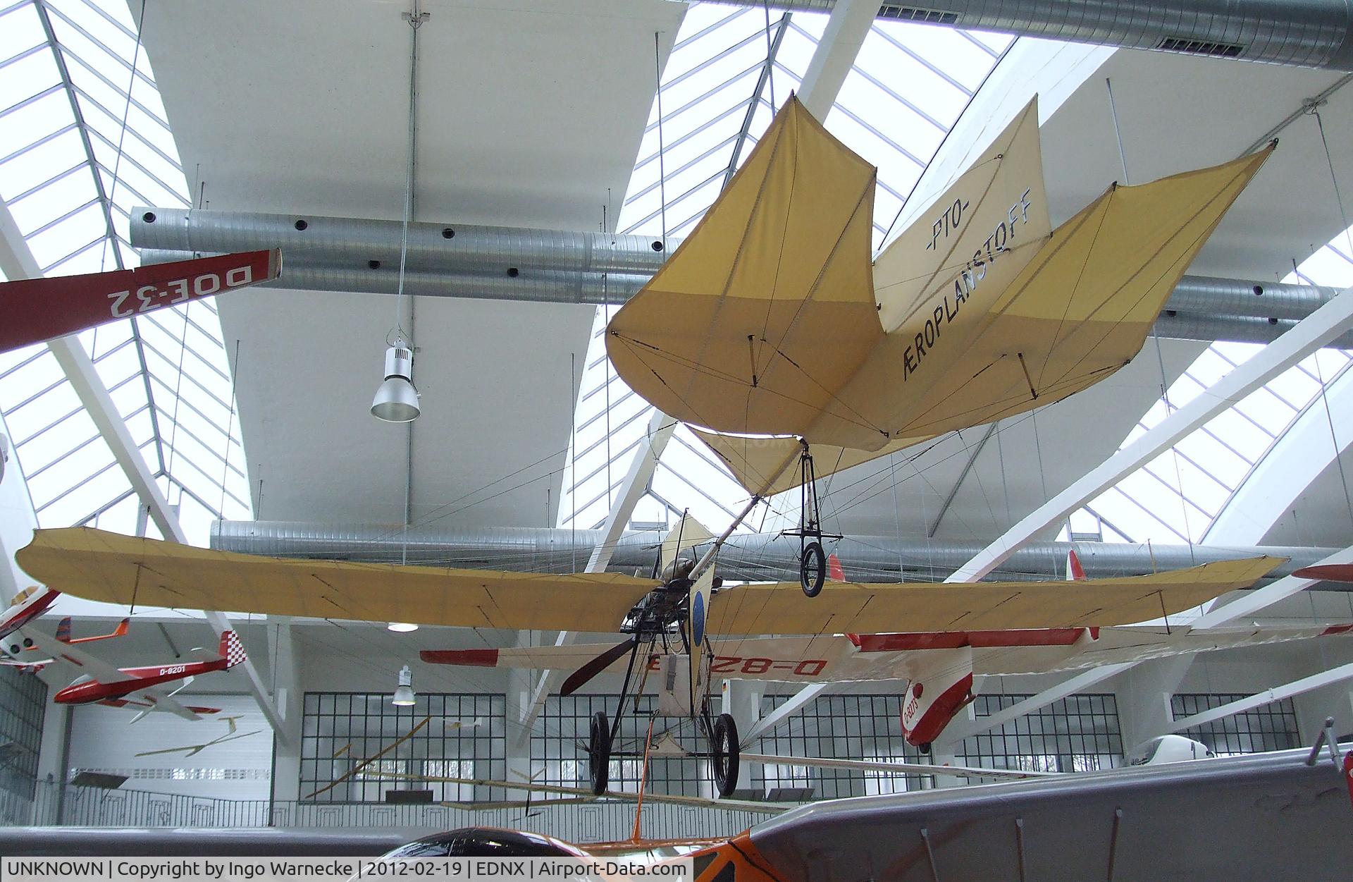 UNKNOWN, 2009 Roman Weller Flugzeugbau Grade 1909 Libelle replica C/N 01, Roman Weller Flugzeugbau Grade 1909 Libelle replica (did fly - and may do so again in short hops - but was never registered) at the Deutsches Museum Flugwerft Schleißheim, Oberschleißheim