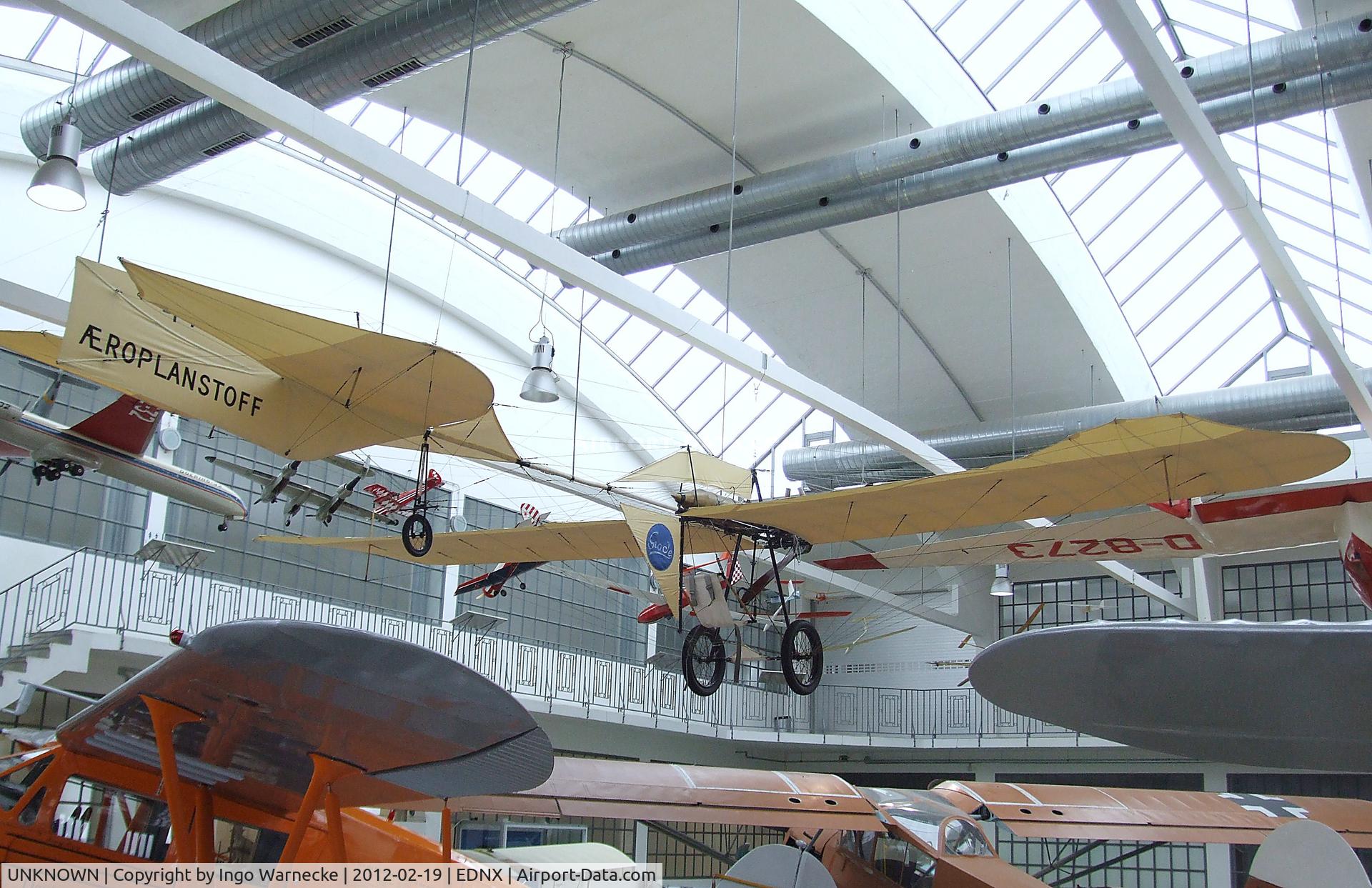 UNKNOWN, 2009 Roman Weller Flugzeugbau Grade 1909 Libelle replica C/N 01, Roman Weller Flugzeugbau Grade 1909 Libelle replica (did fly - and may do so again in short hops - but was never registered) at the Deutsches Museum Flugwerft Schleißheim, Oberschleißheim