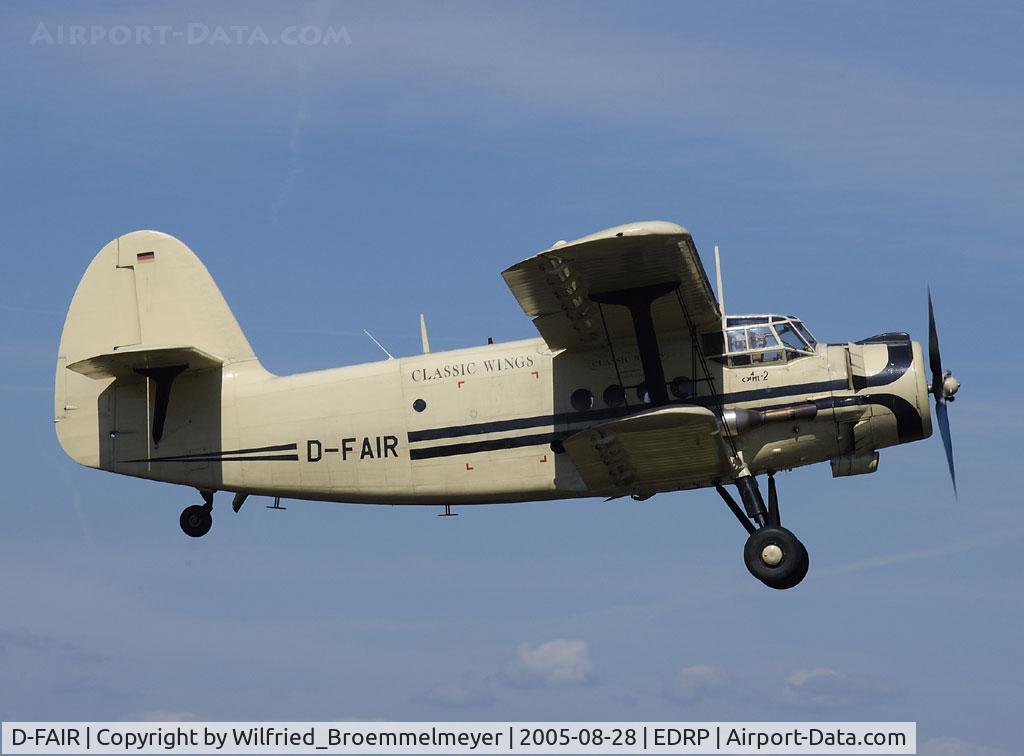 D-FAIR, 1956 Antonov An-2 C/N 172(473)05/1G17205, Annually Air Show at Pirmasens (Germany)